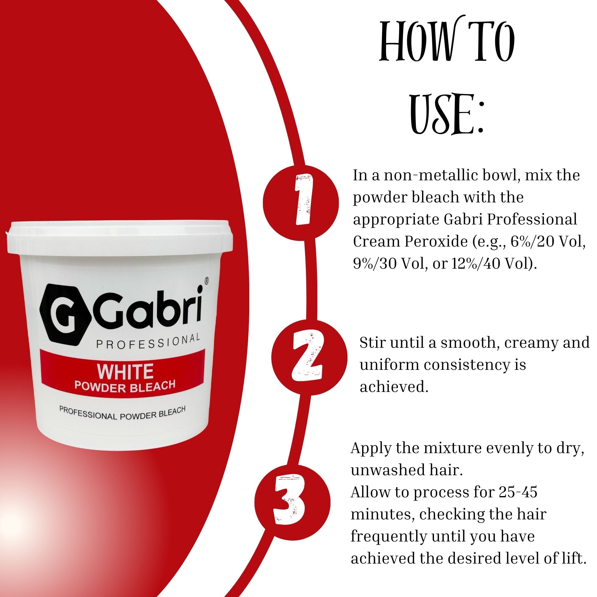 Gabri Professional - Powder Bleach White 500g