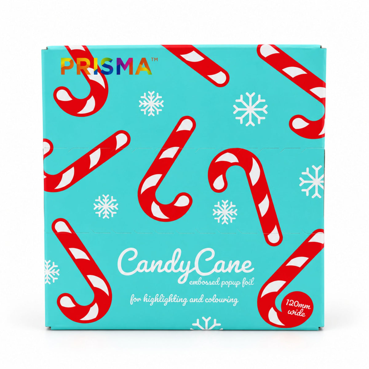 Prisma - Pop-Up Embossed Foil Candy Cane 120mm x 273mm 500 Sheets