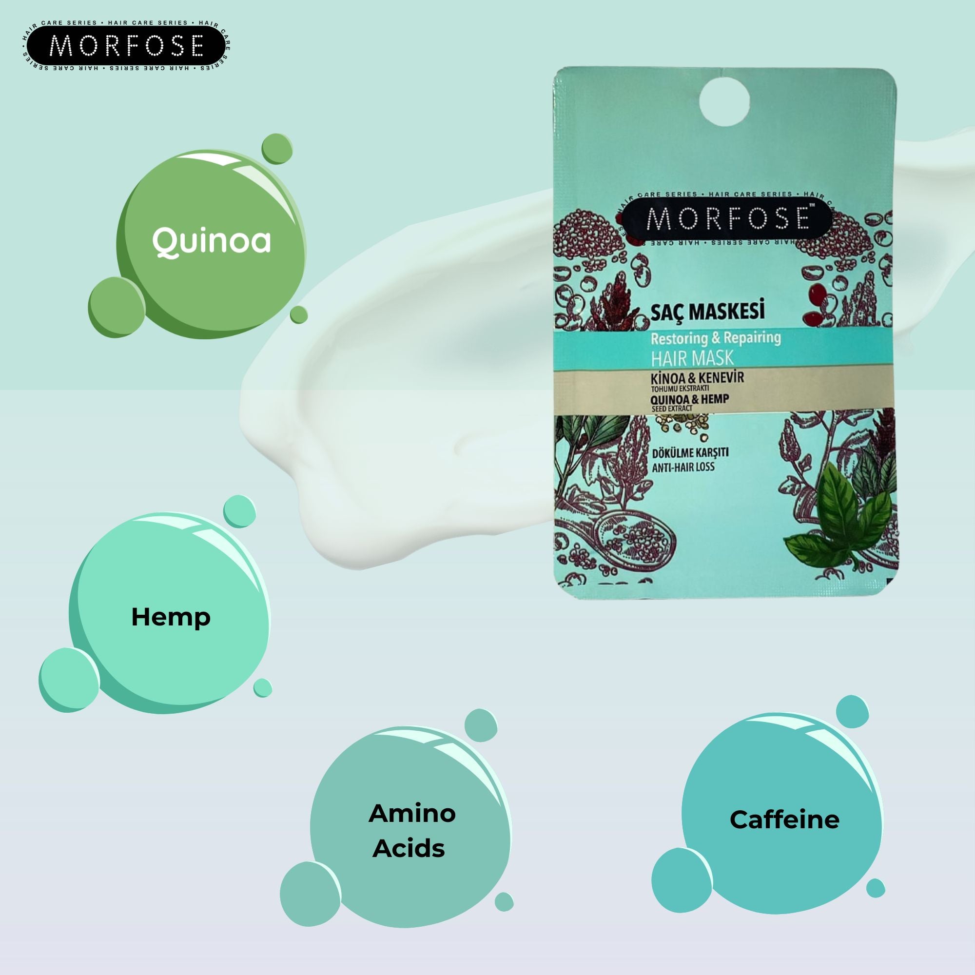 Morfose - Quinoa & Hemp Hair Mask 25ml
