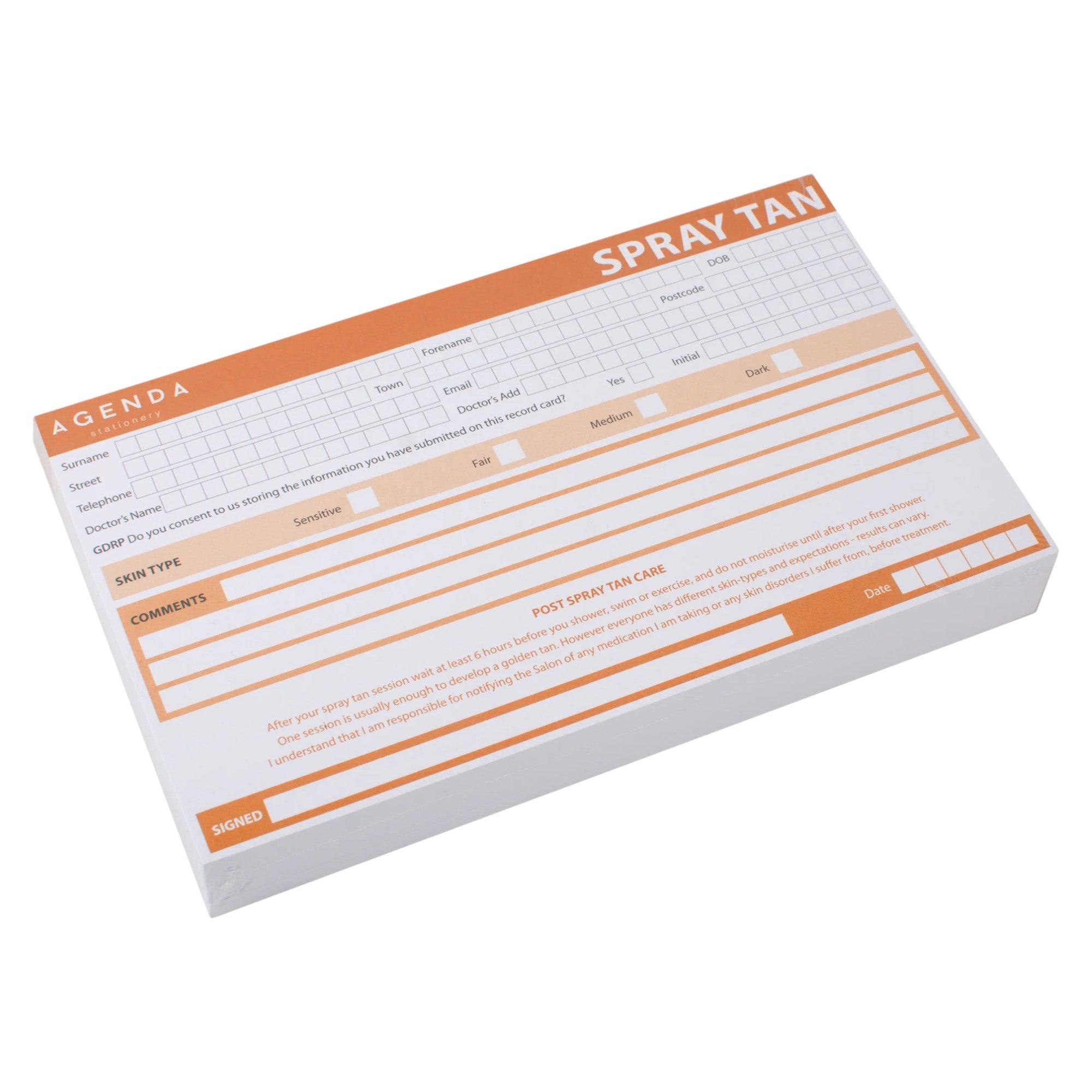 Agenda - Record Cards 100s