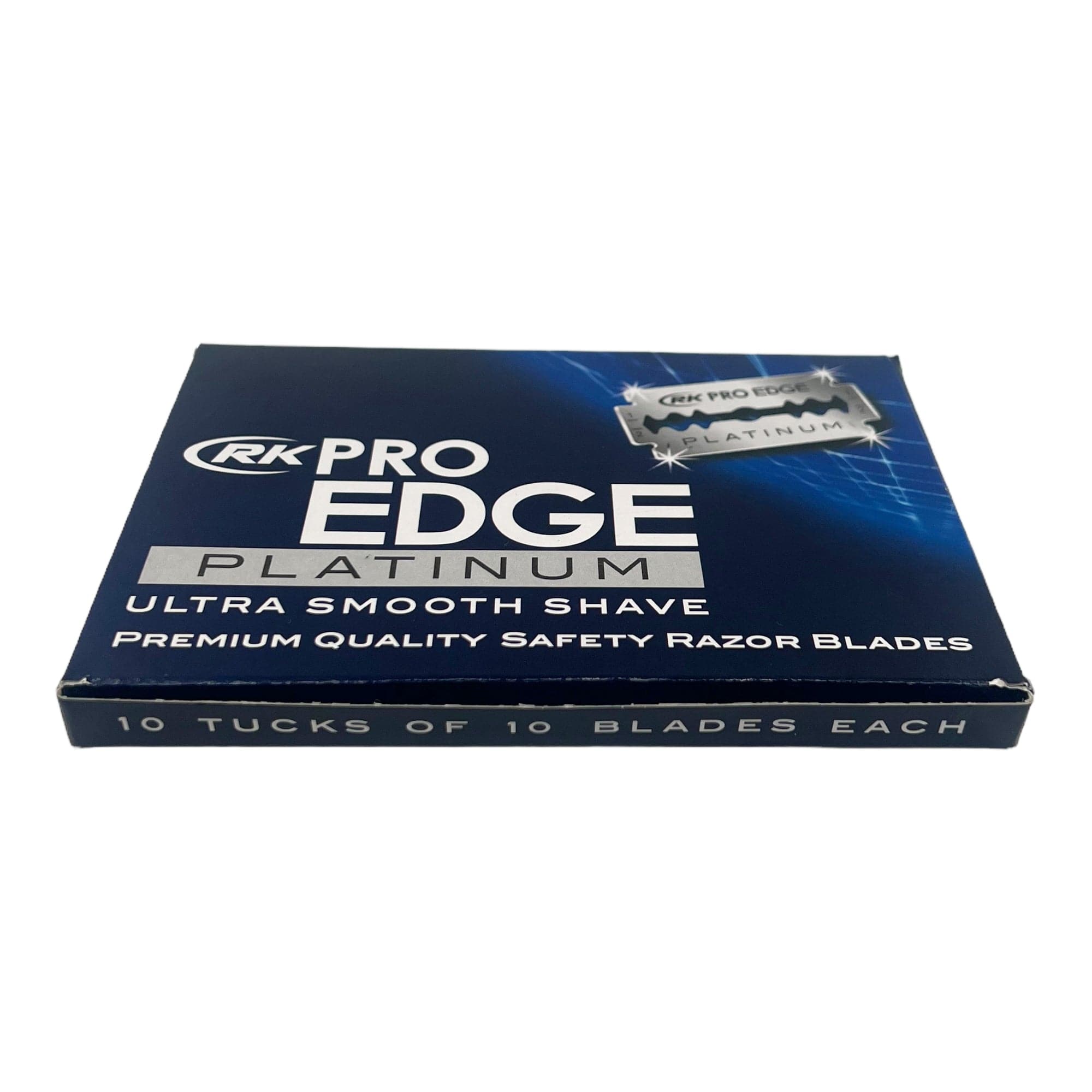 RK Pro Edge - Platinum Super Stainless Double Edge Razor Blade 10x10pcs