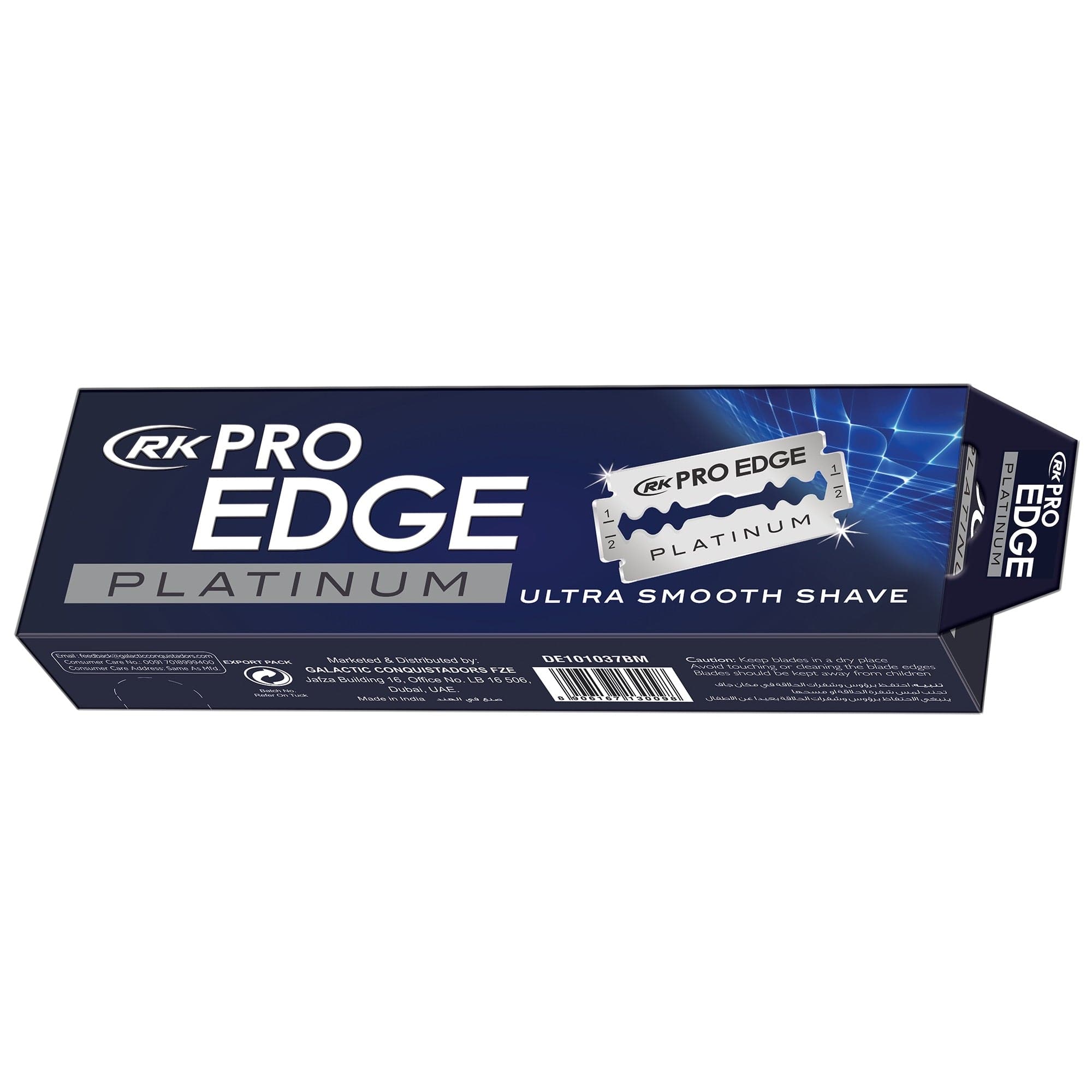 RK Pro Edge - Platinum Super Stainless Double Edge Razor Blade 20x5pcs