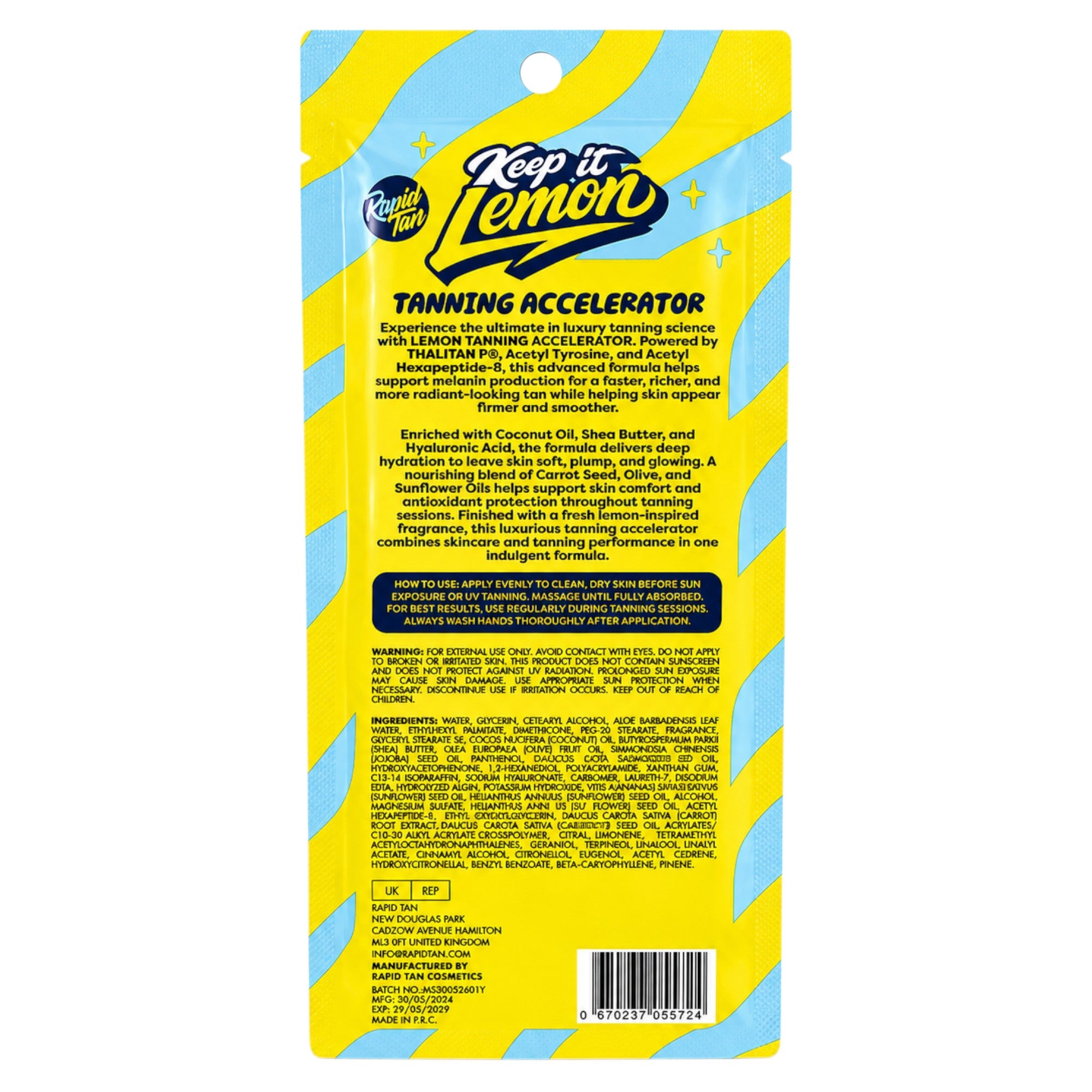 Rapid Tan - Keep It Lemon Tanning Accelerator 20ml