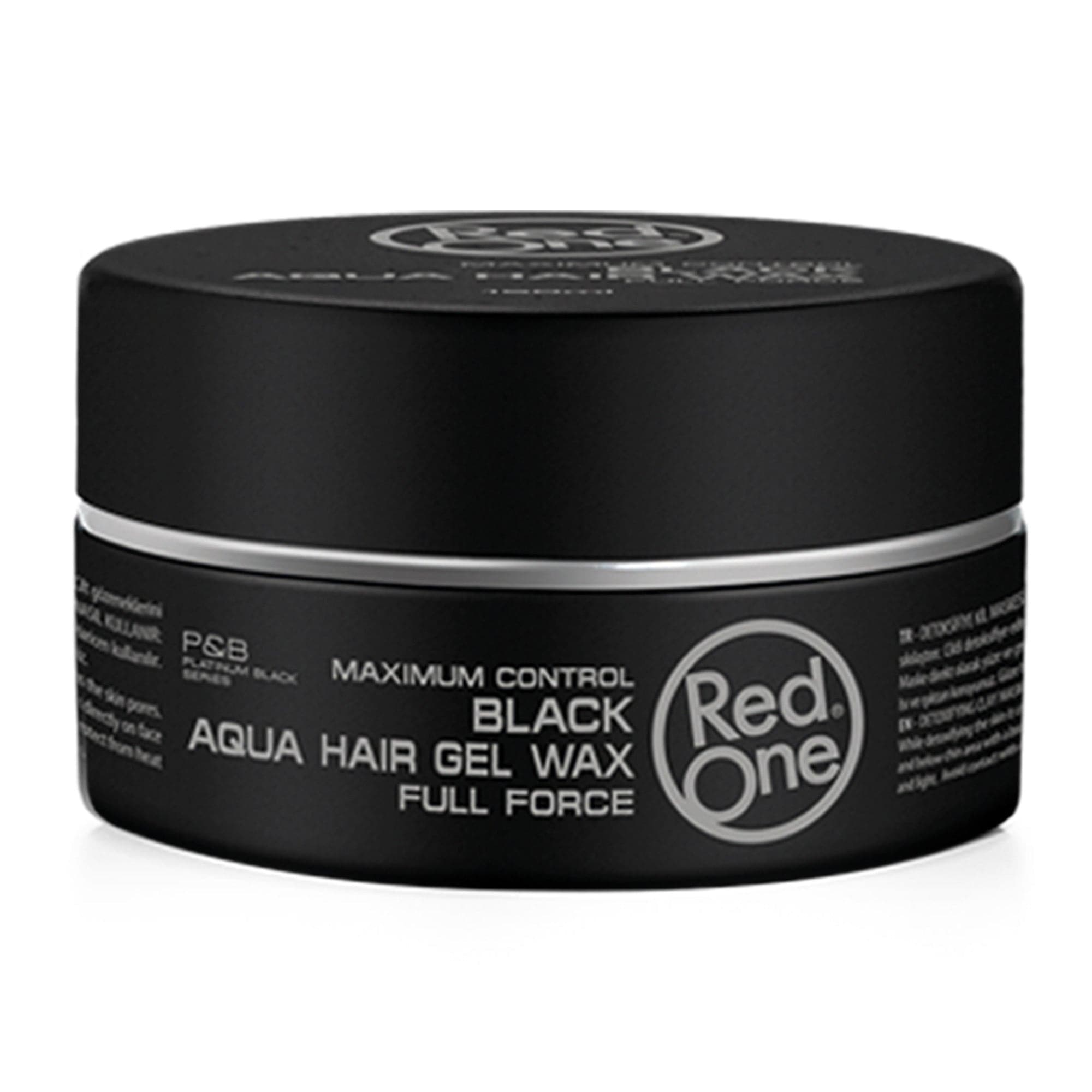 Redone - Aqua Hair Gel Wax Black Full Force Maximum Control 150ml