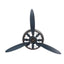 Eson - Industrial Retro Airplane Propeller Iron Wall Hanging Clock