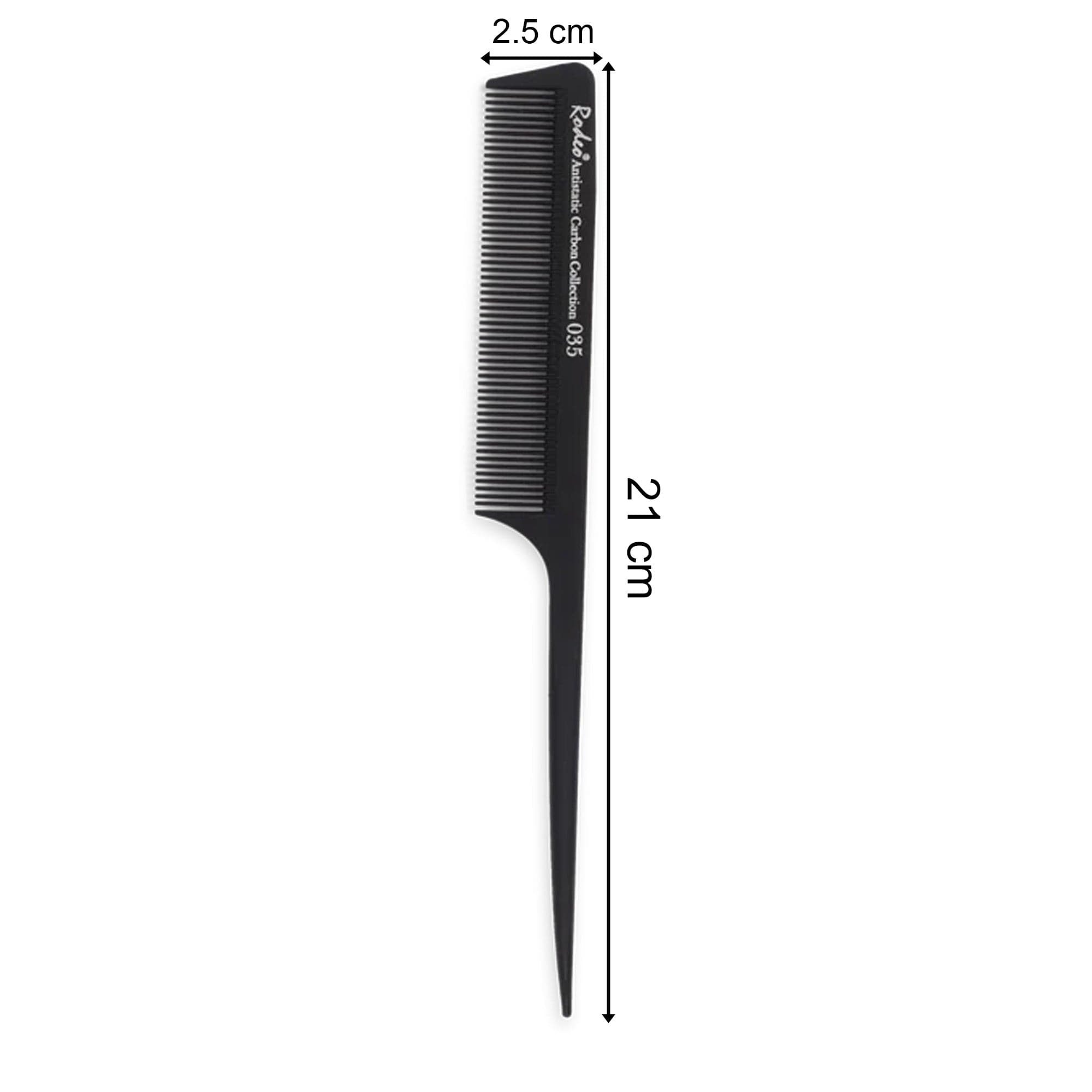 Rodeo - Pin Tail Comb Fine Tooth No.035 21cm