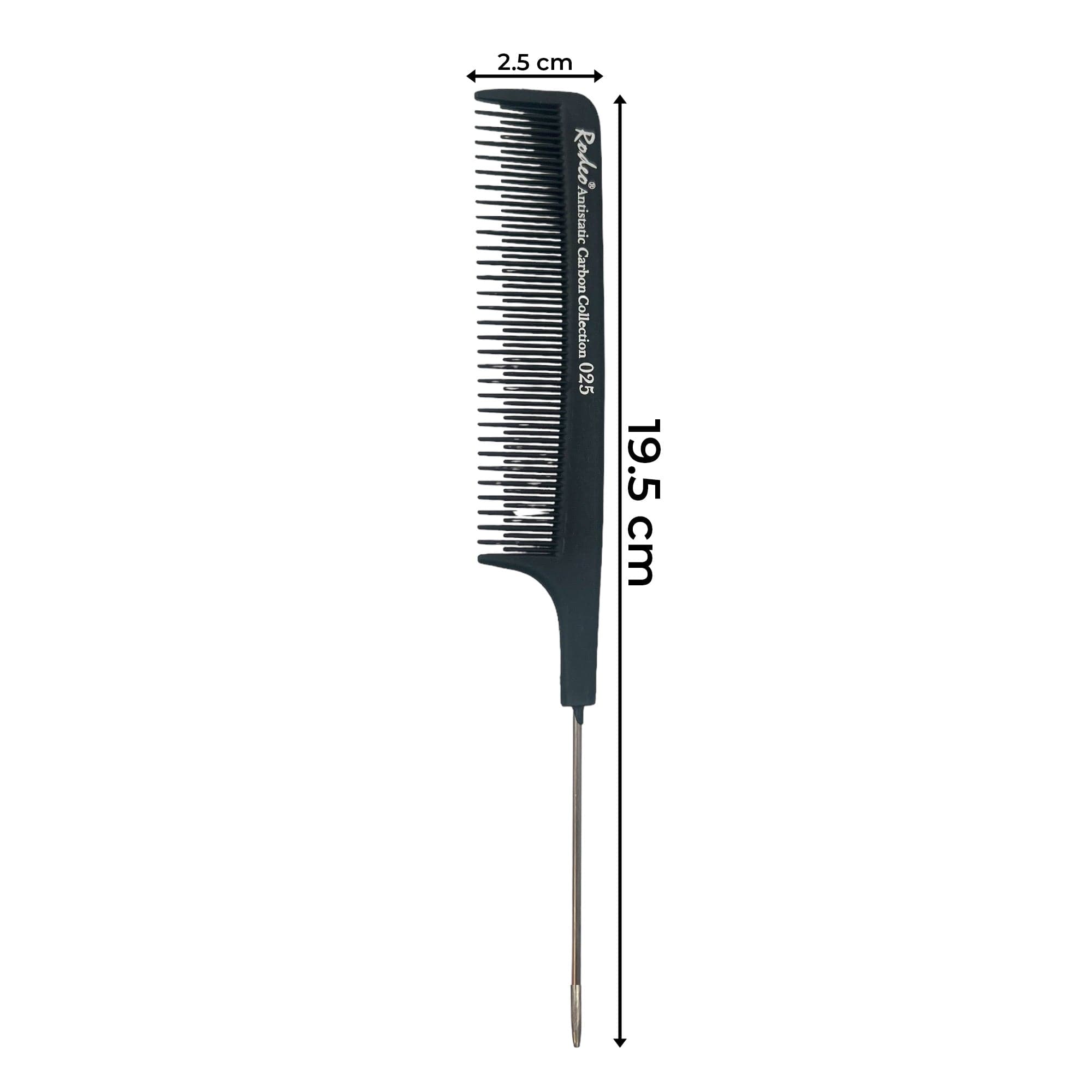 Rodeo - Pin Tail Comb Tease Fine Tooth No.025 19.5cm