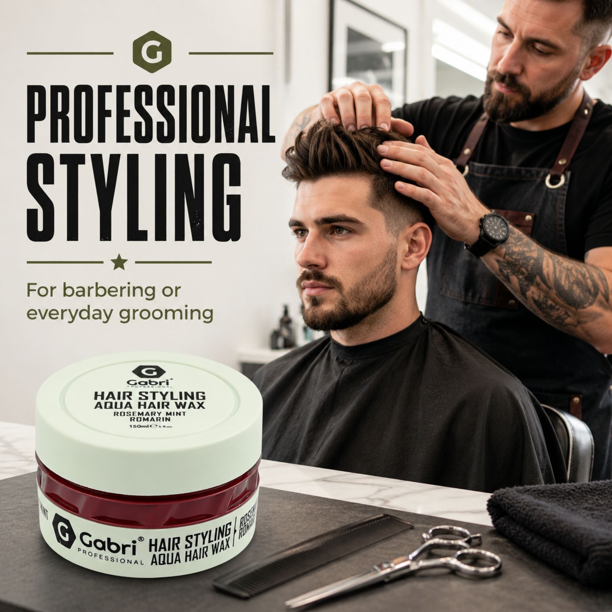 Gabri Professional - Hair Styling Aqua Wax Rosemary Mint 150ml