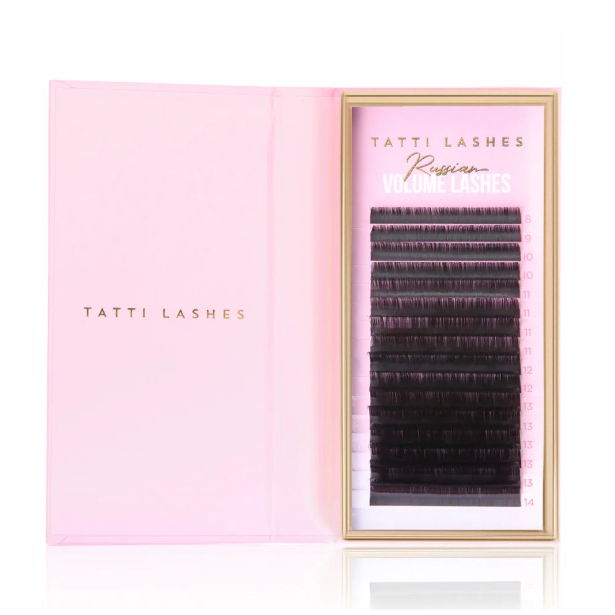 Tatti Lashes - Mixed Length Russian Volume Lashes C Curl  (8-14mm)
