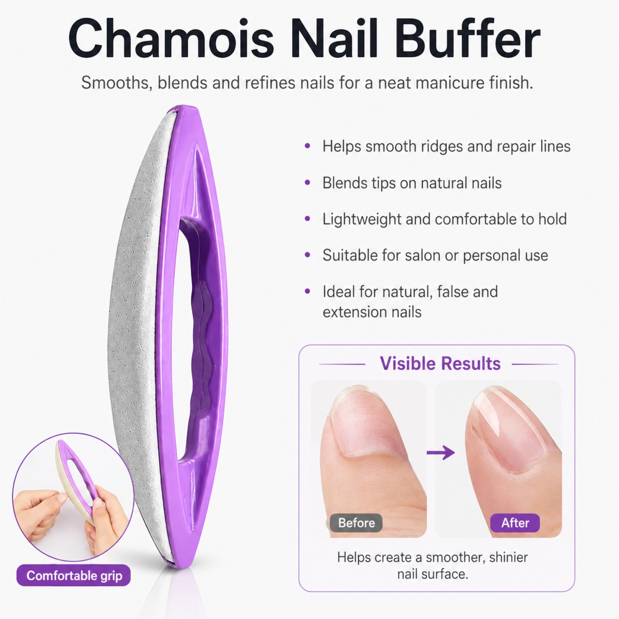 SalonServe - Chamois Buffer Purple