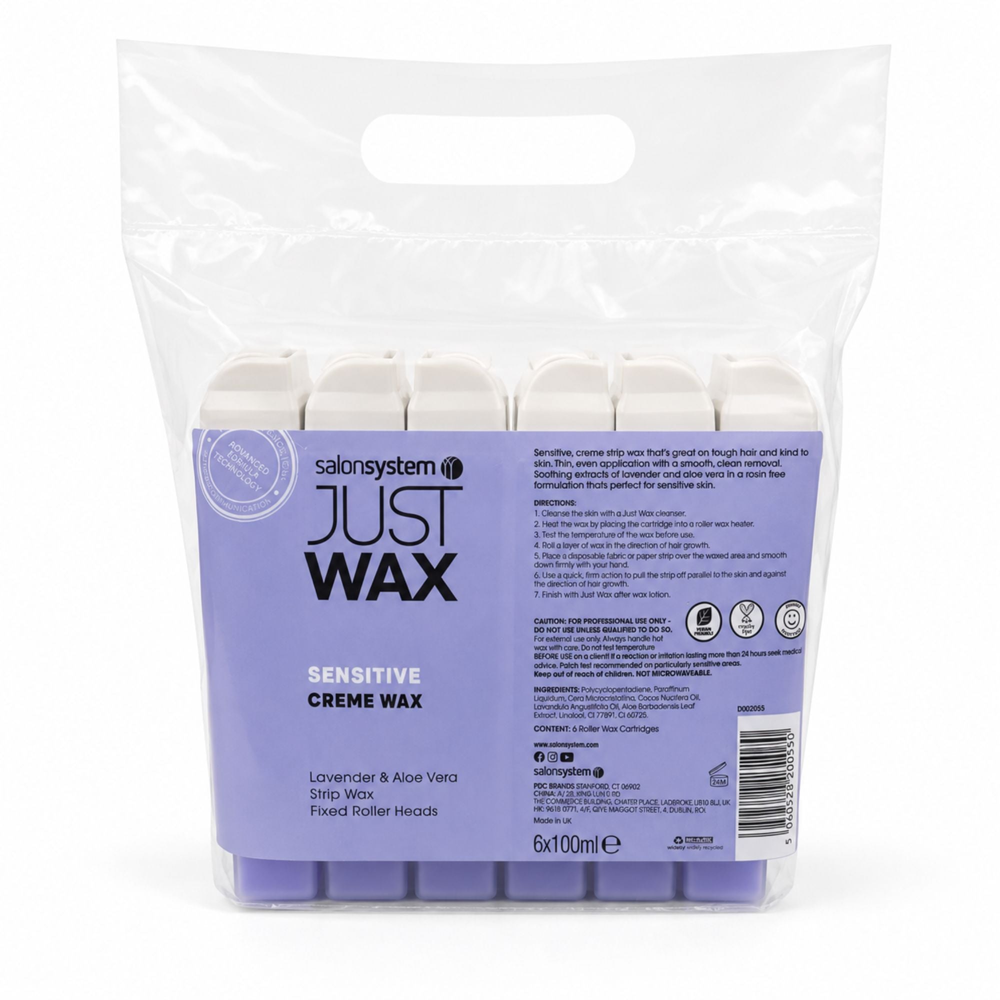 Salon System - Sensitive Roller Wax 6 x 100ml