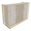 Alpeda - Slim Grace Gold Reception Desk