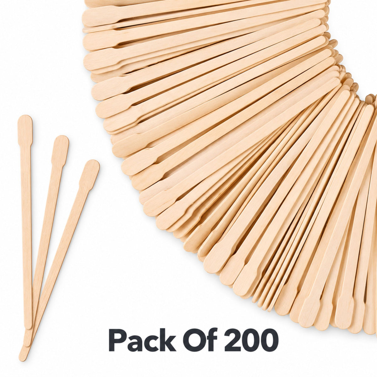 Soho Beauty -  Mini Eyebrow Waxing Spatulas (Pack Of 200)