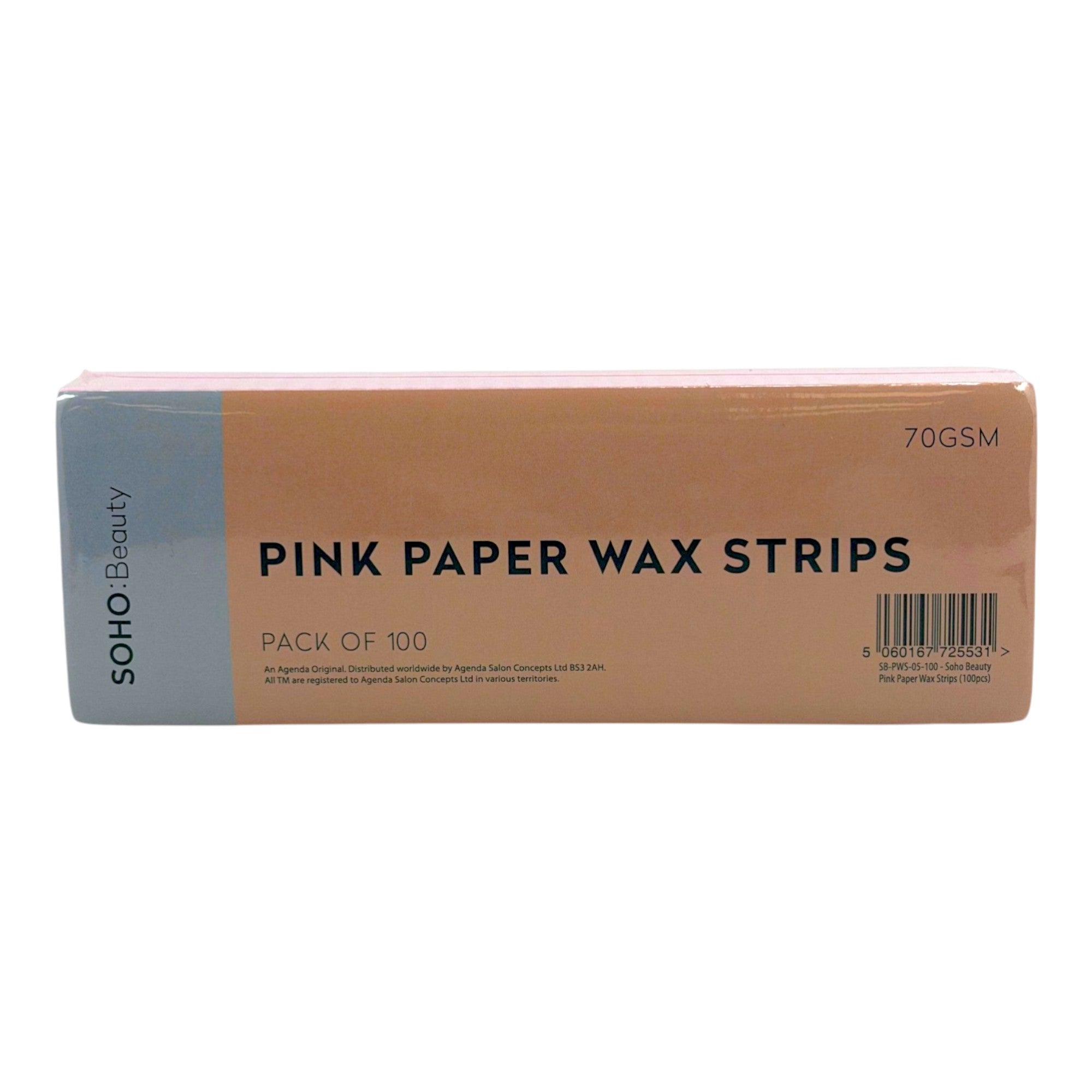 Soho Beauty -  Paper Wax Strips 70GSM Pink (Pack Of 100)