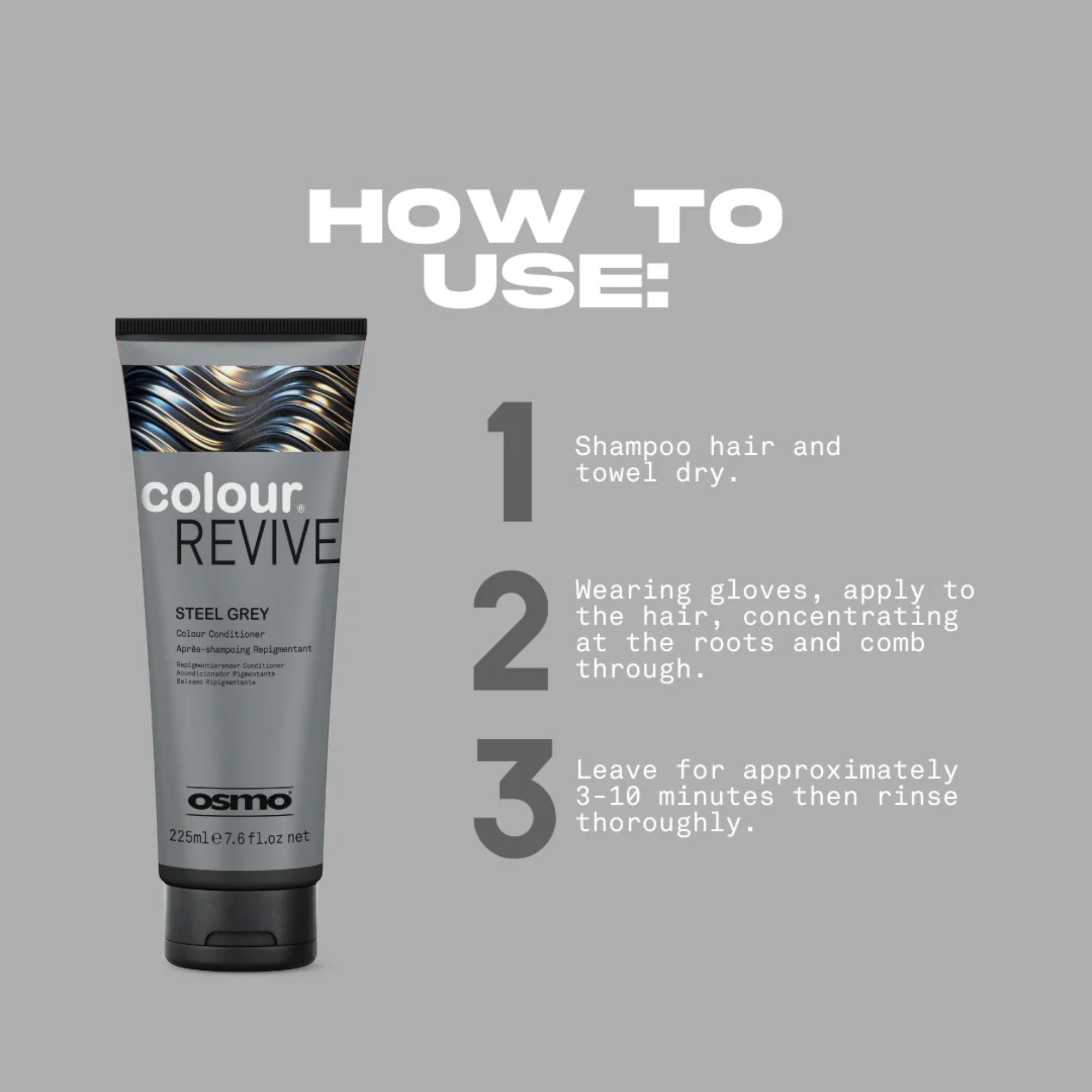 Osmo - Colour Revive Colour Conditioner Steel Grey 225ml