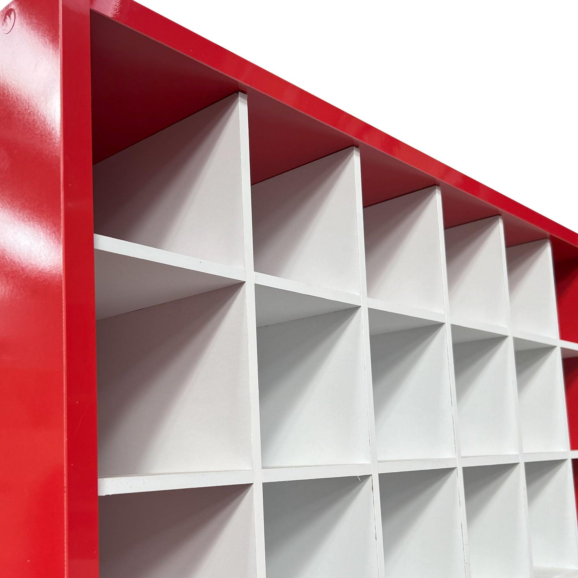 Storage Cabinet - Towel & Colour Organizer Shelf Red