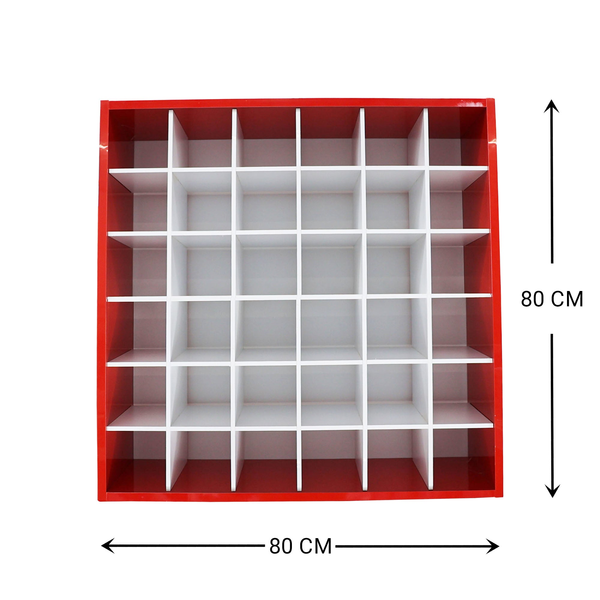 Storage Cabinet - Towel & Colour Organizer Shelf Red