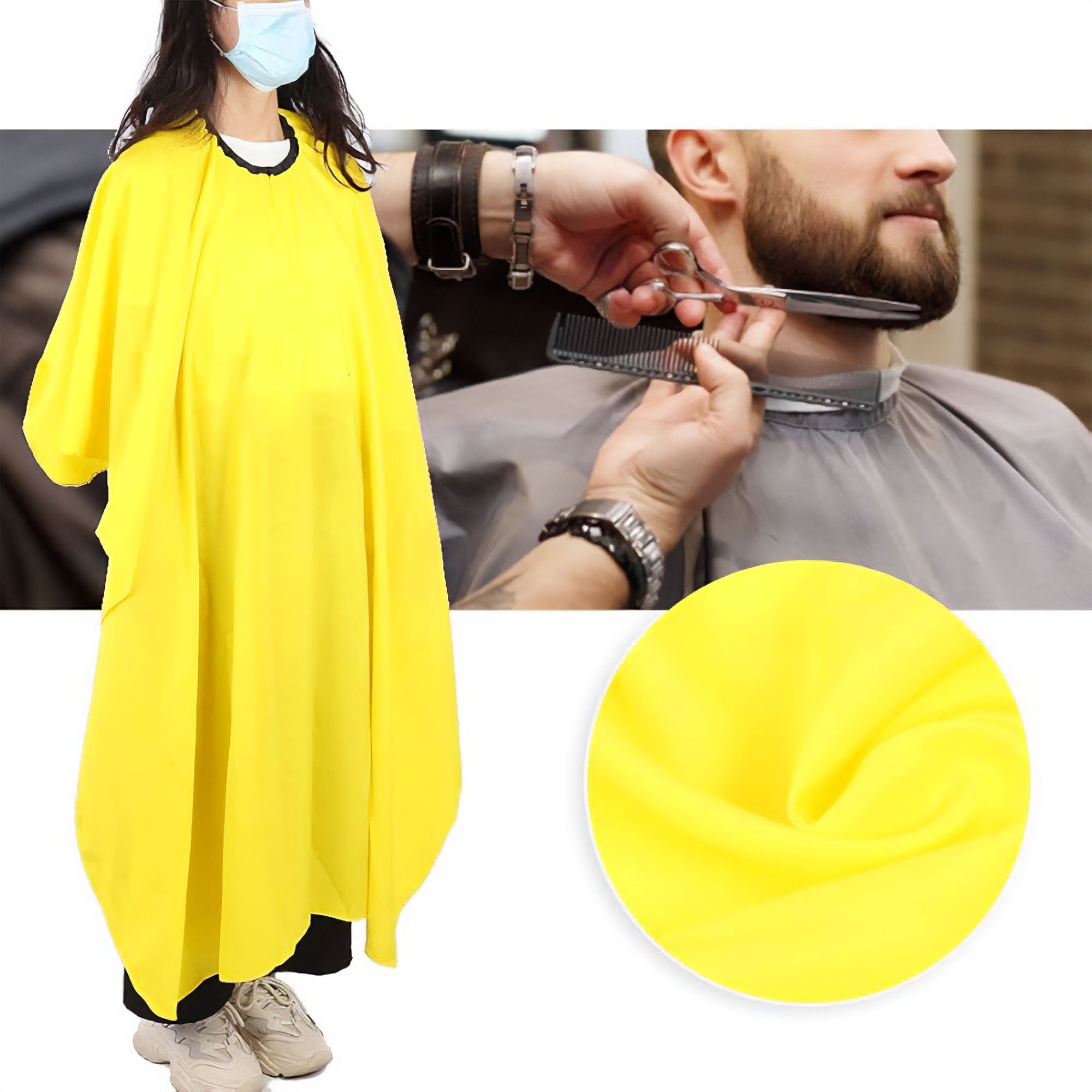 Eson - Barber Hairdressing Hair Cutting Capes & Gowns Yellow