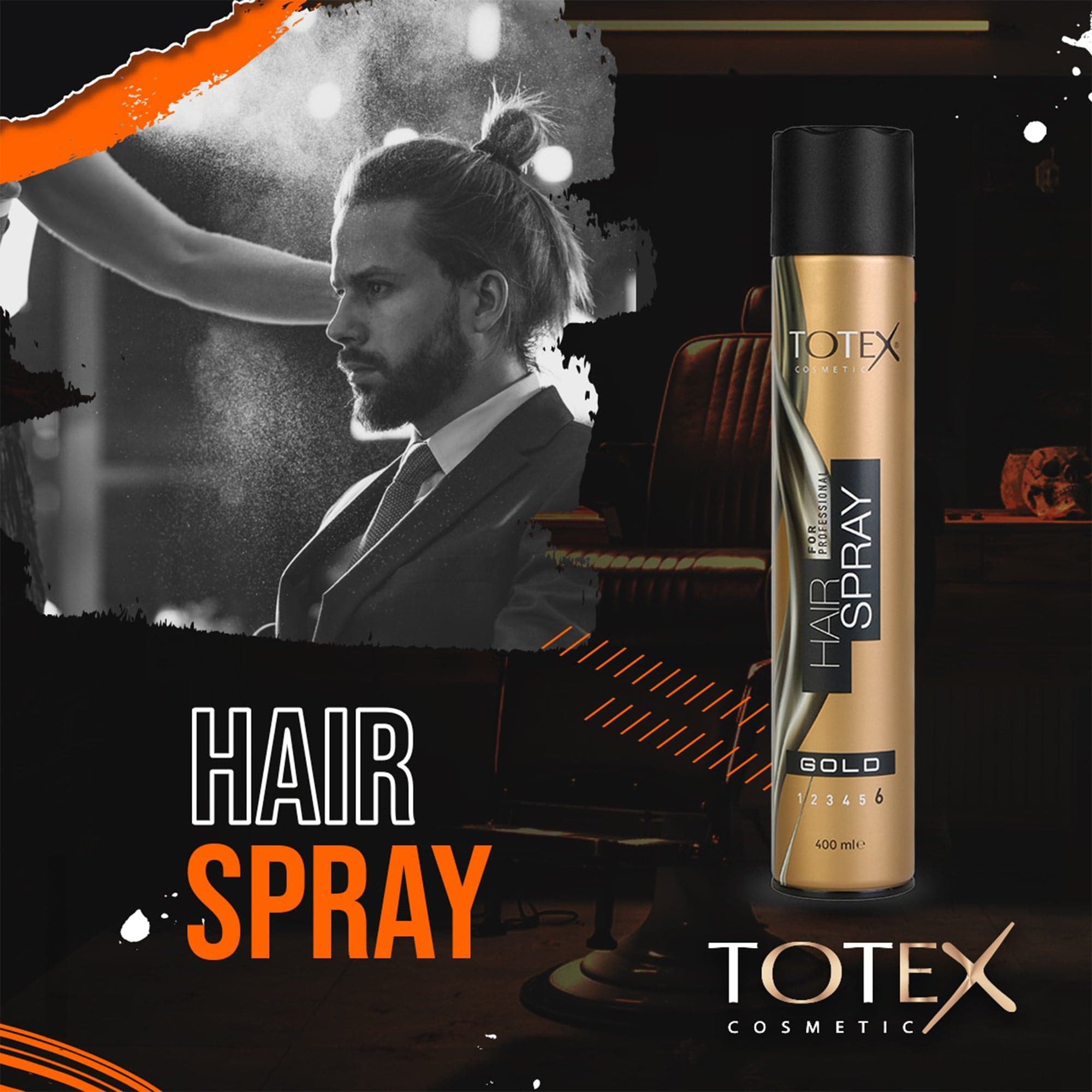 Totex - Hair Spray Gold Supreme Hold 400ml