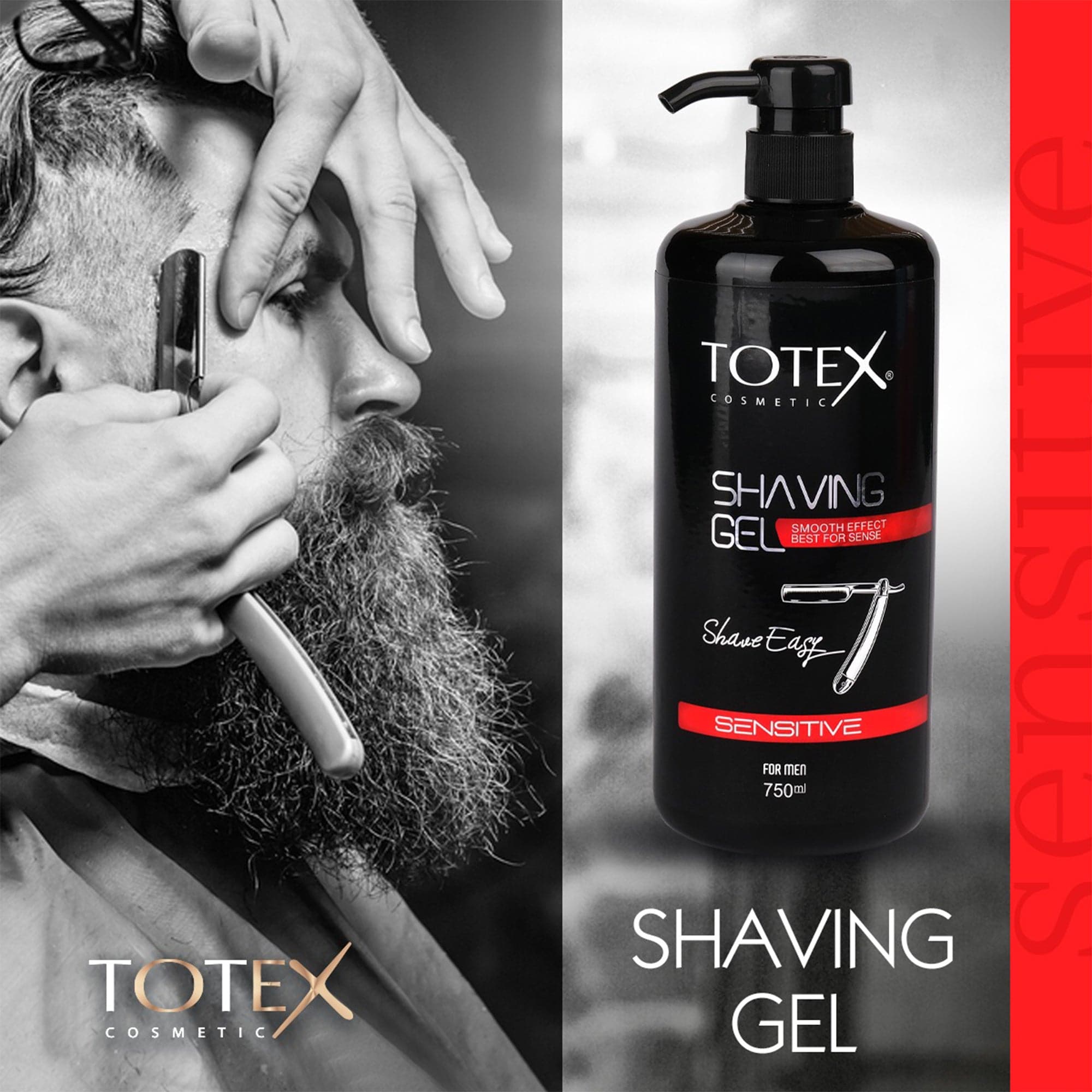 Totex - Shaving Gel Sensitive 750ml