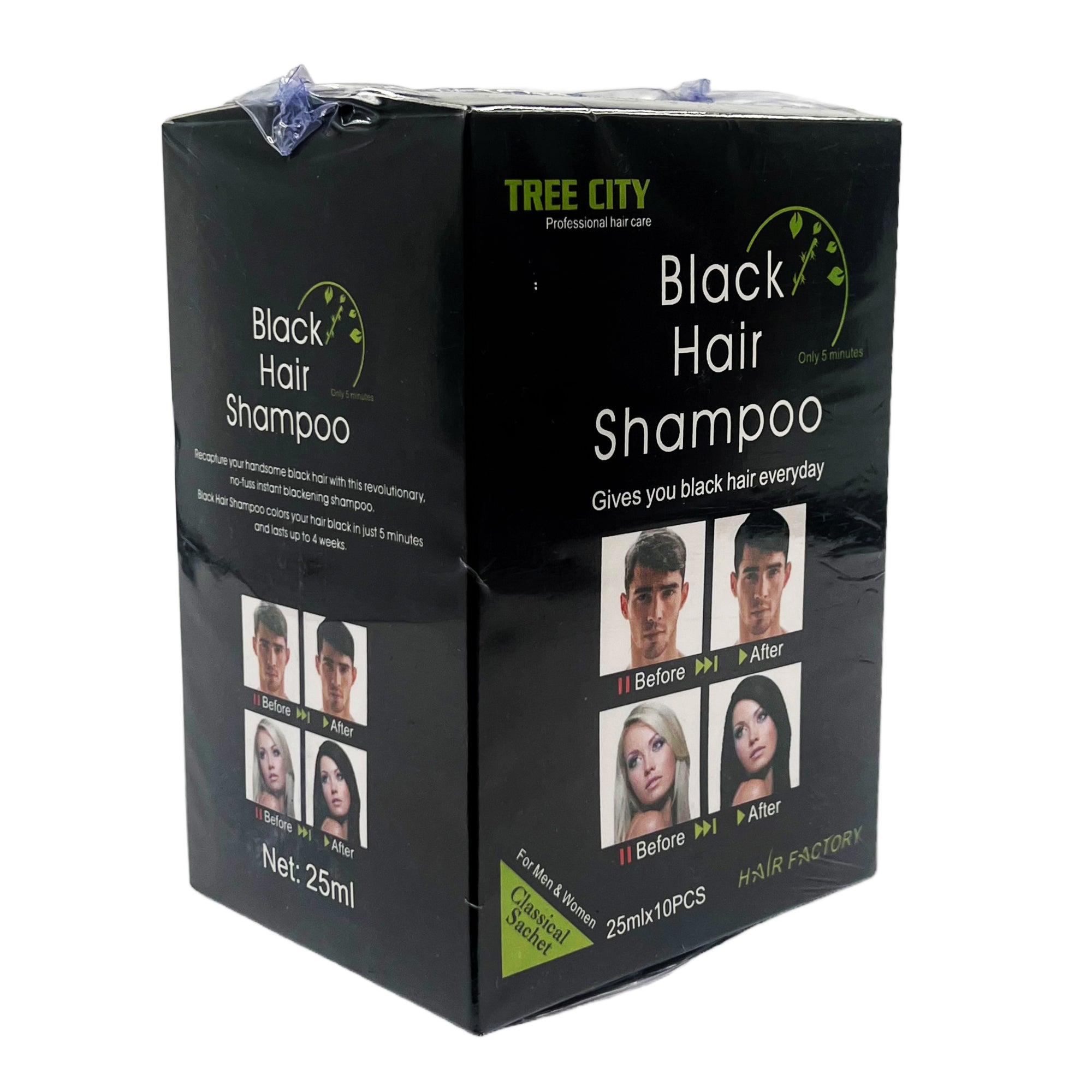 Tree City - Instant Black Hair Colour Shampoo