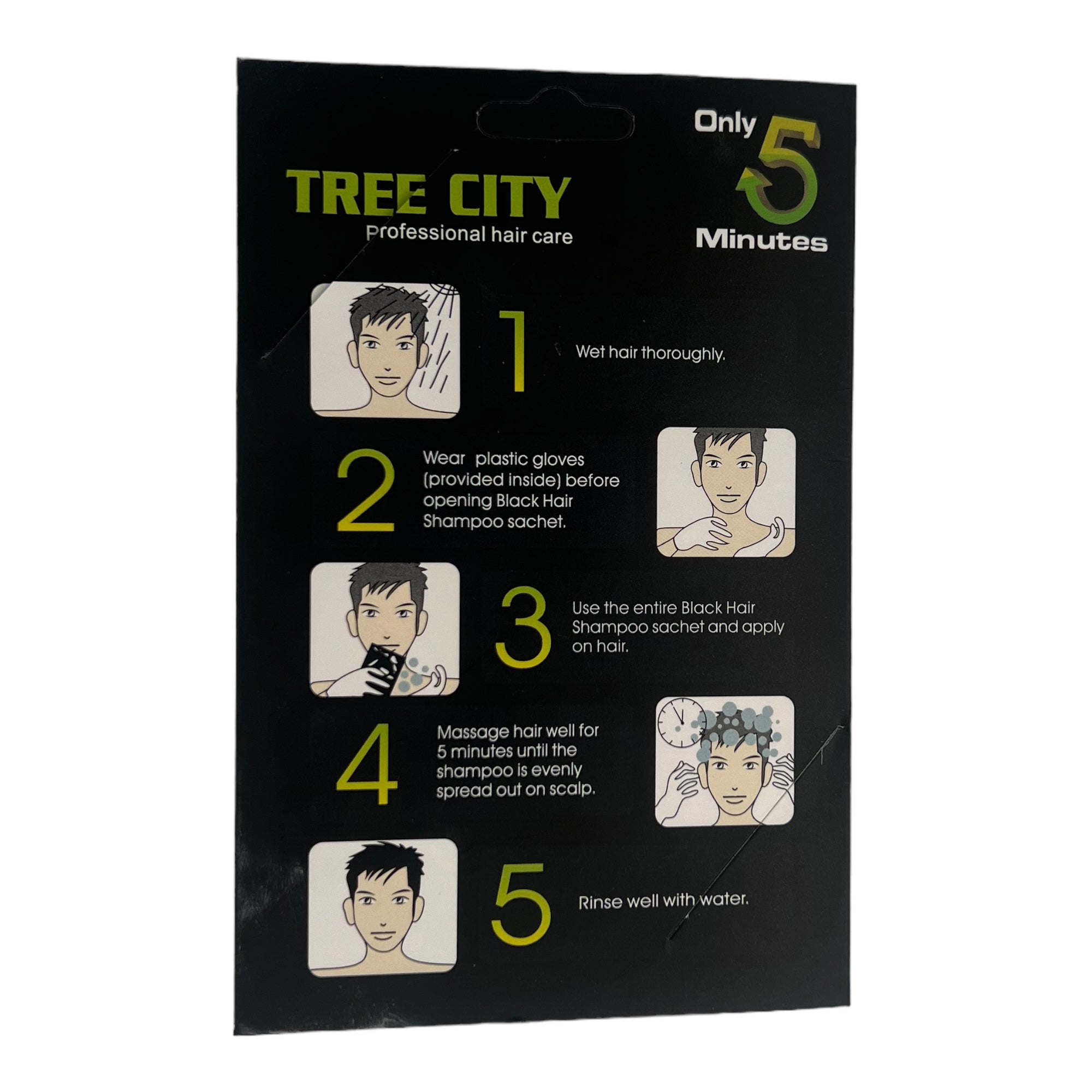 Tree City - Instant Black Hair Colour Shampoo 25ml