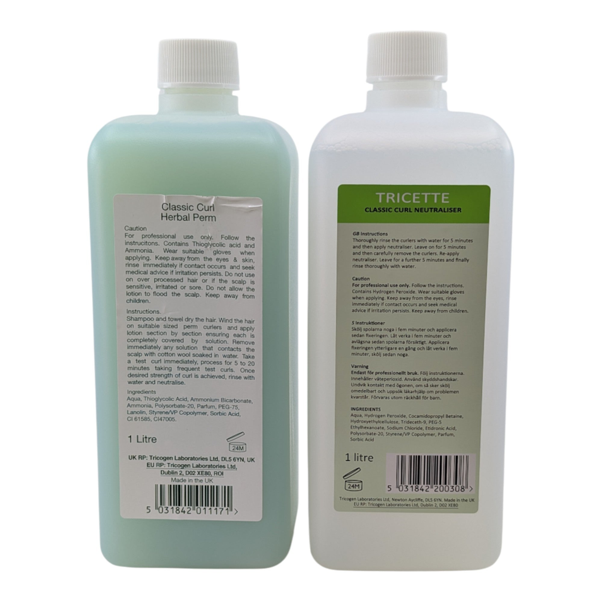 Tricette - Classic Curl Herbal Waving Lotion & Neutraliser 2x1000ml