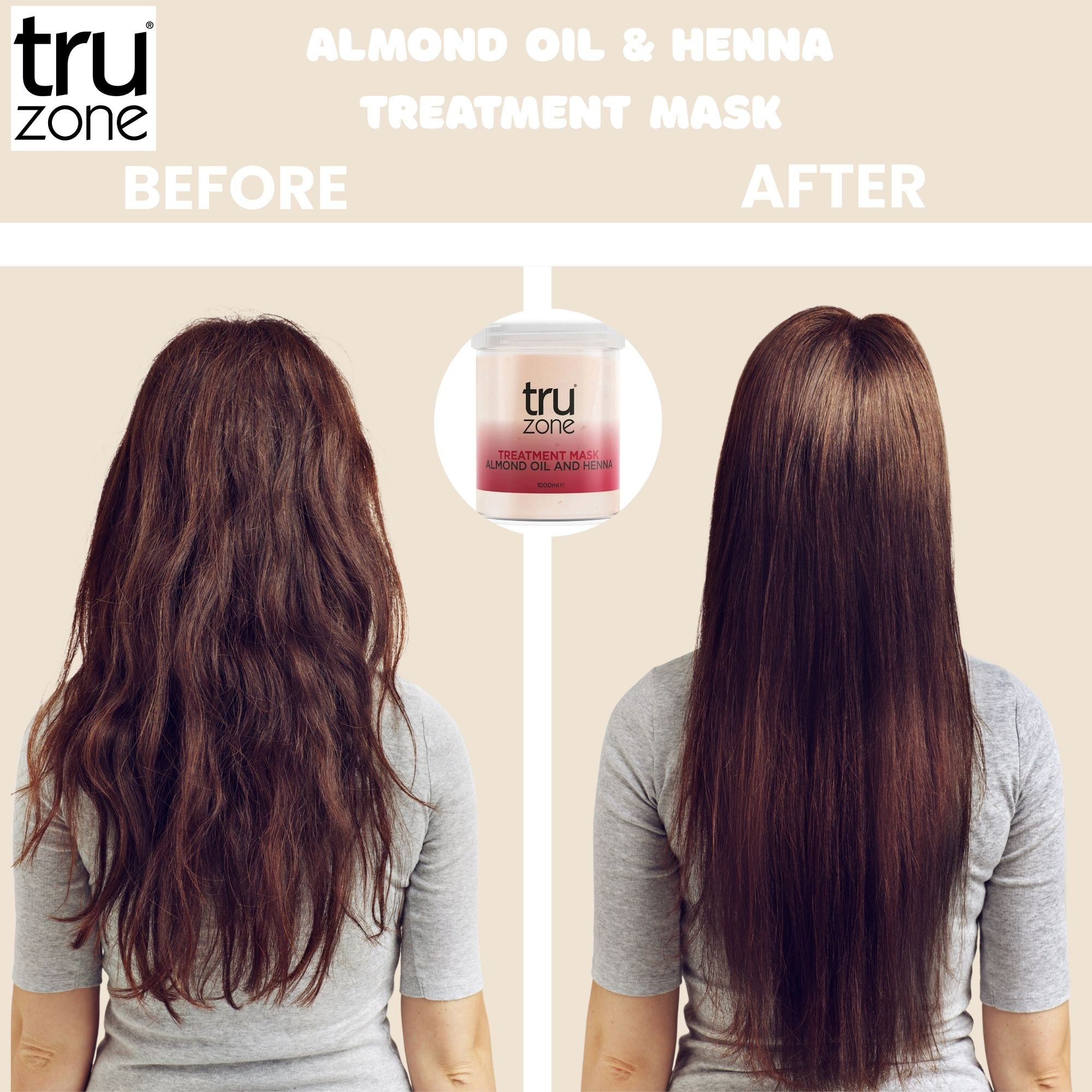 Truzone - Almond Oil & Henna Treatment Mask 1200ml