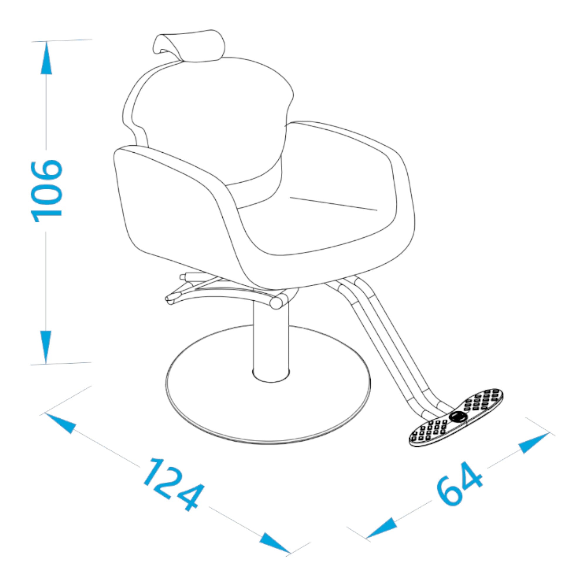 Alpeda - Uniq Salon Make Up Chair