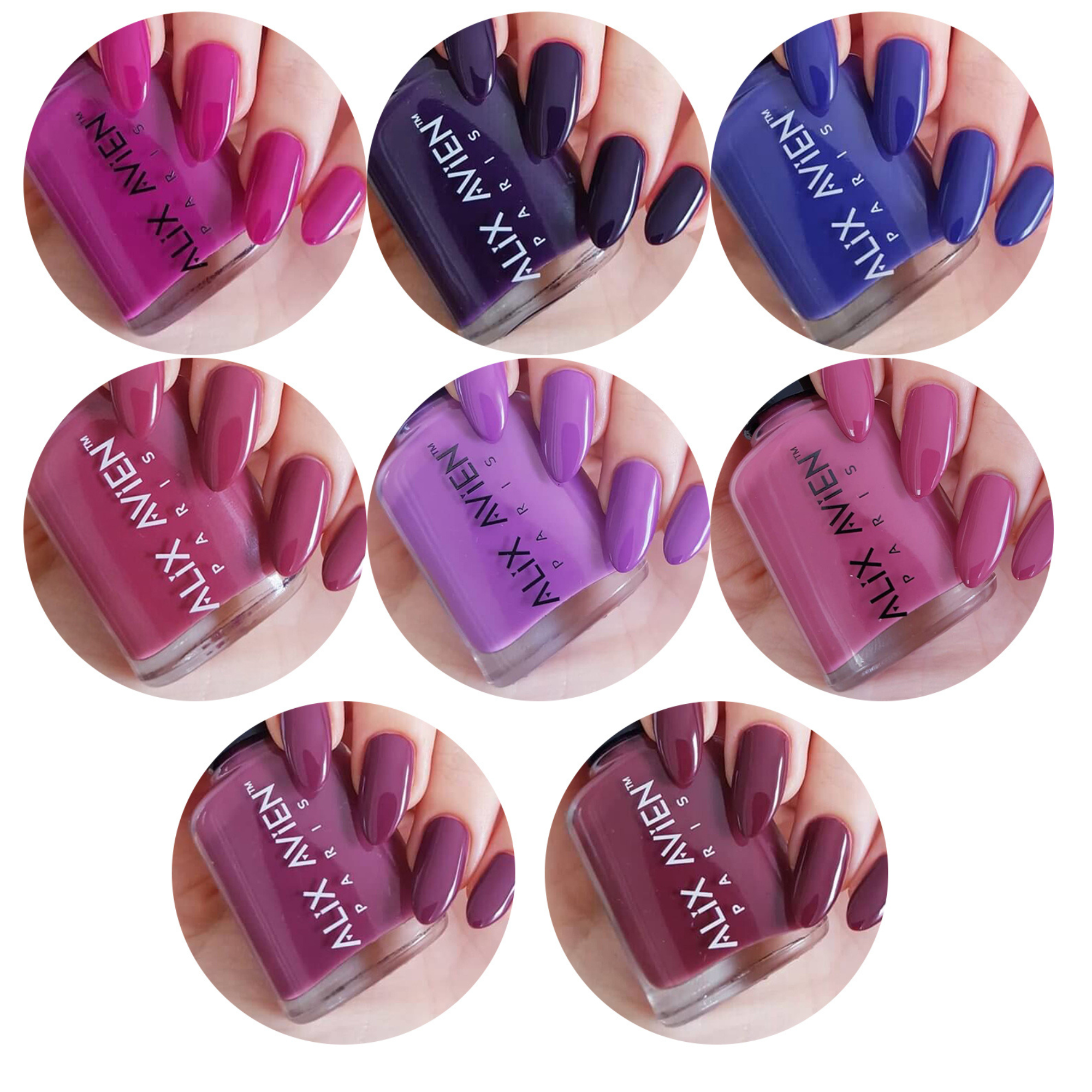 Alix Avien Nail Polish Royal Purple Collection