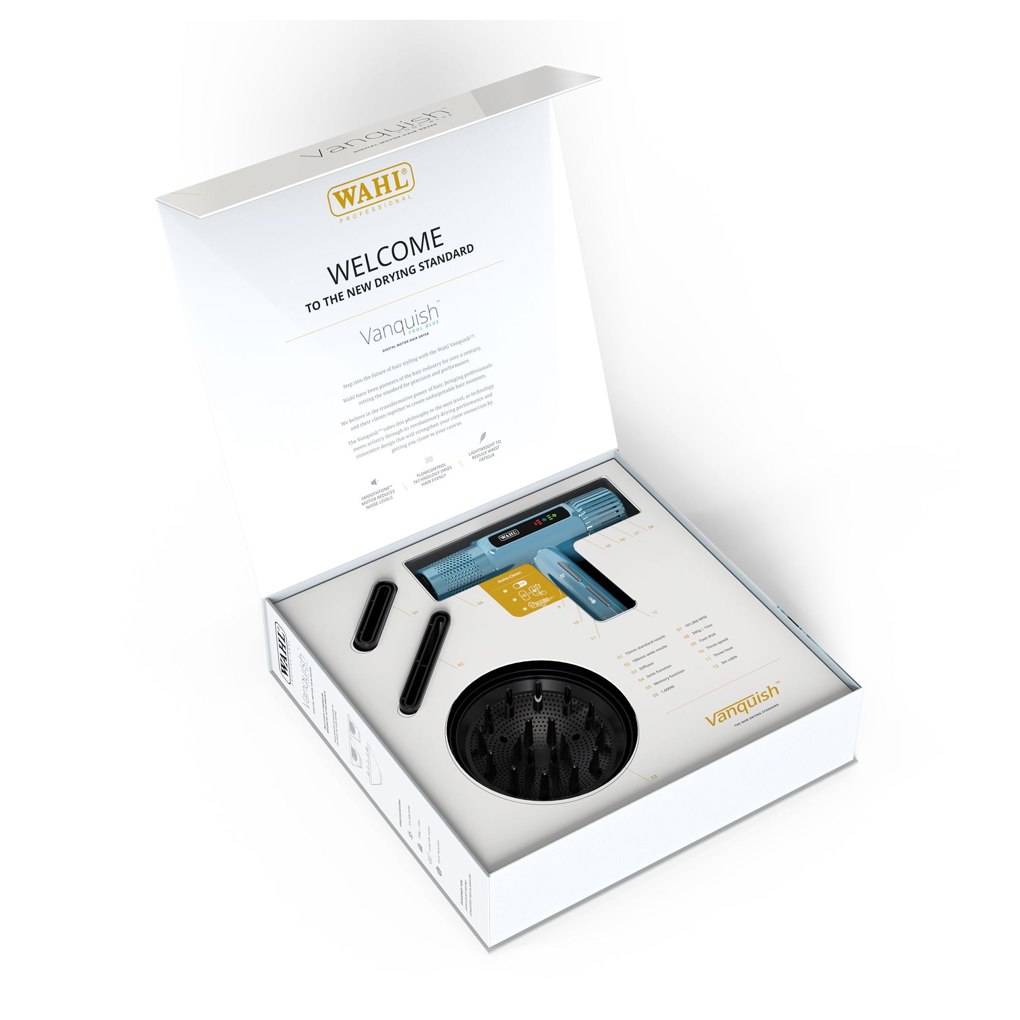 Wahl - Vanquish Hair Dryer Cool Blue (Limited Edition)