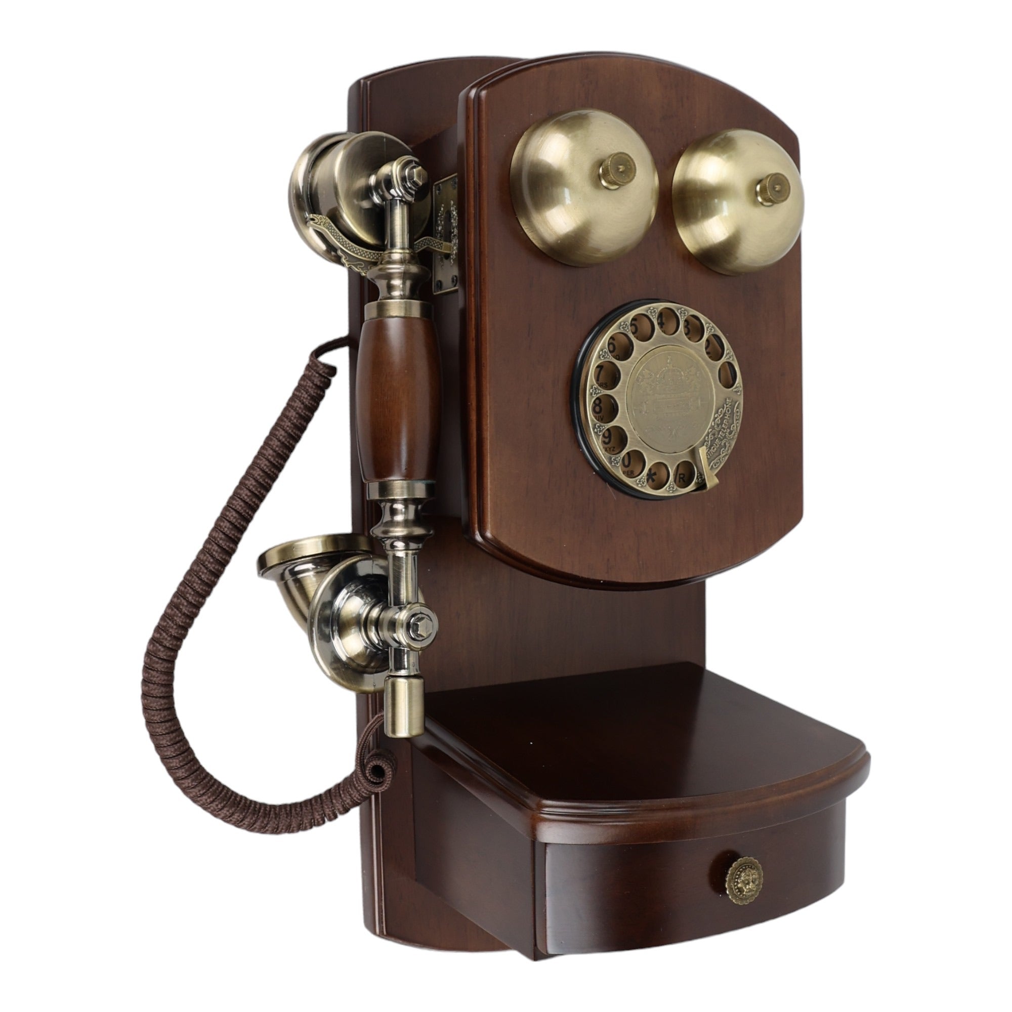 Eson - Vintage Antique Retro Old School Wooden Telephone