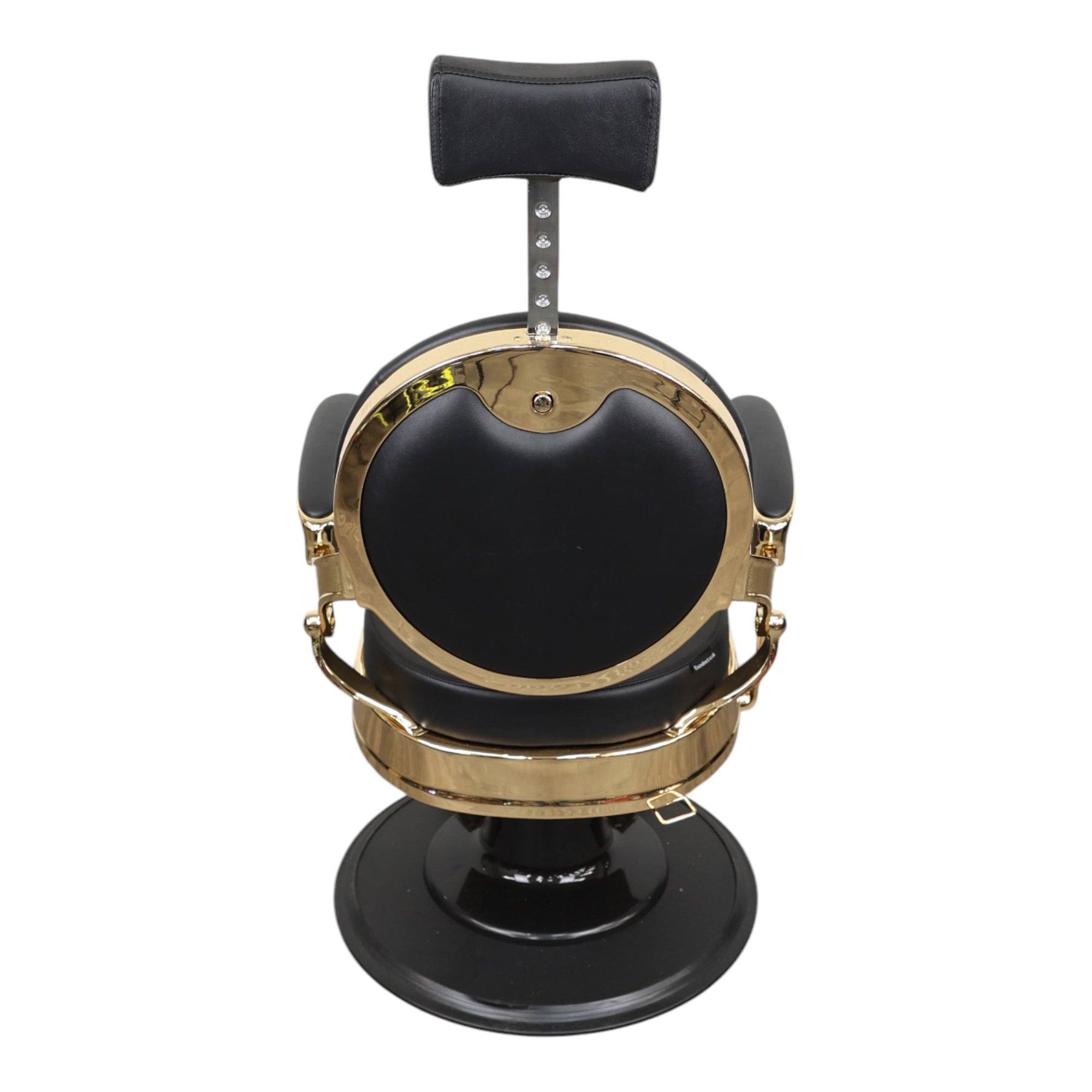 Barber Chair - Vintage Style Black & Gold Accents