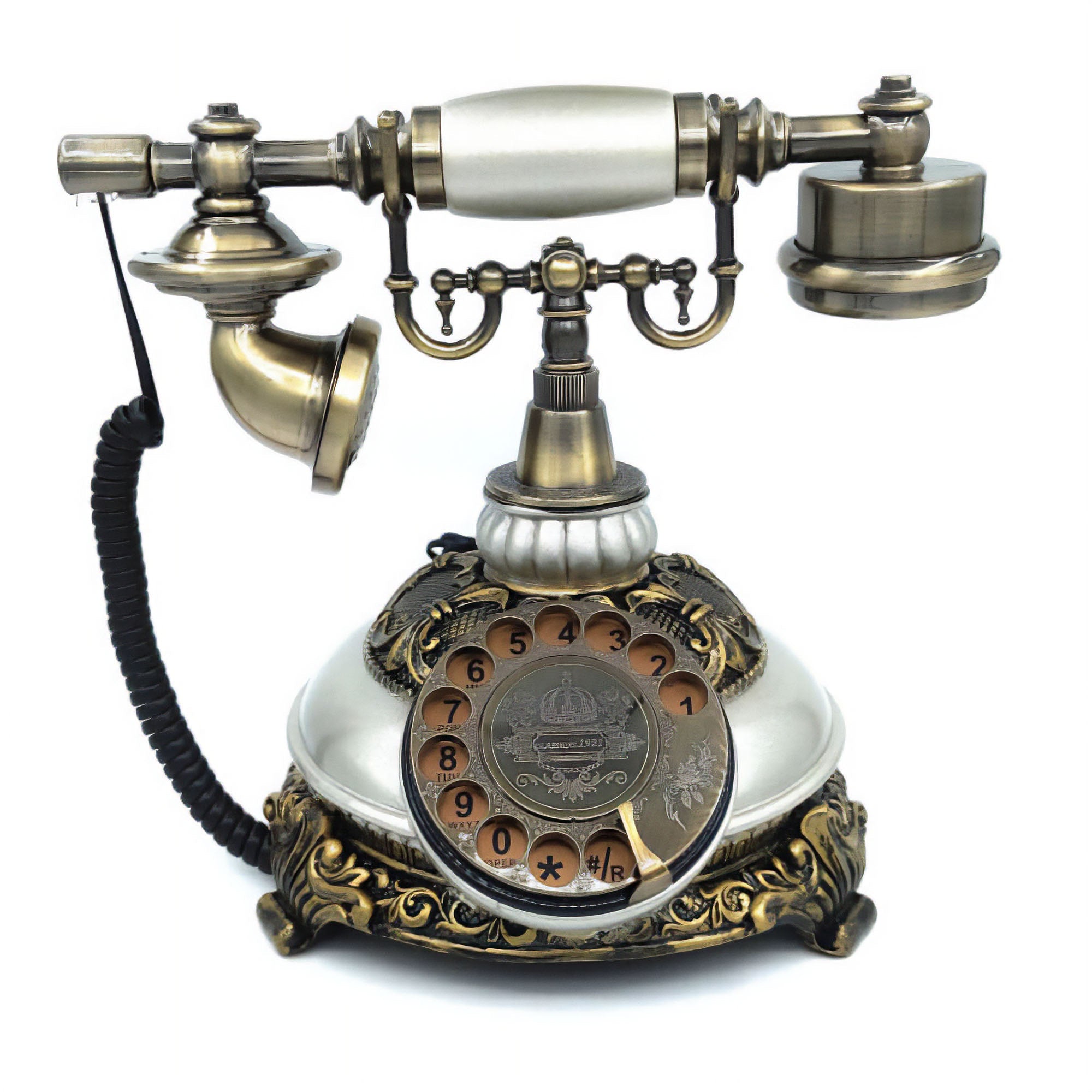 Eson - Vintage Corded Antique Dial Classic Landline Telephone