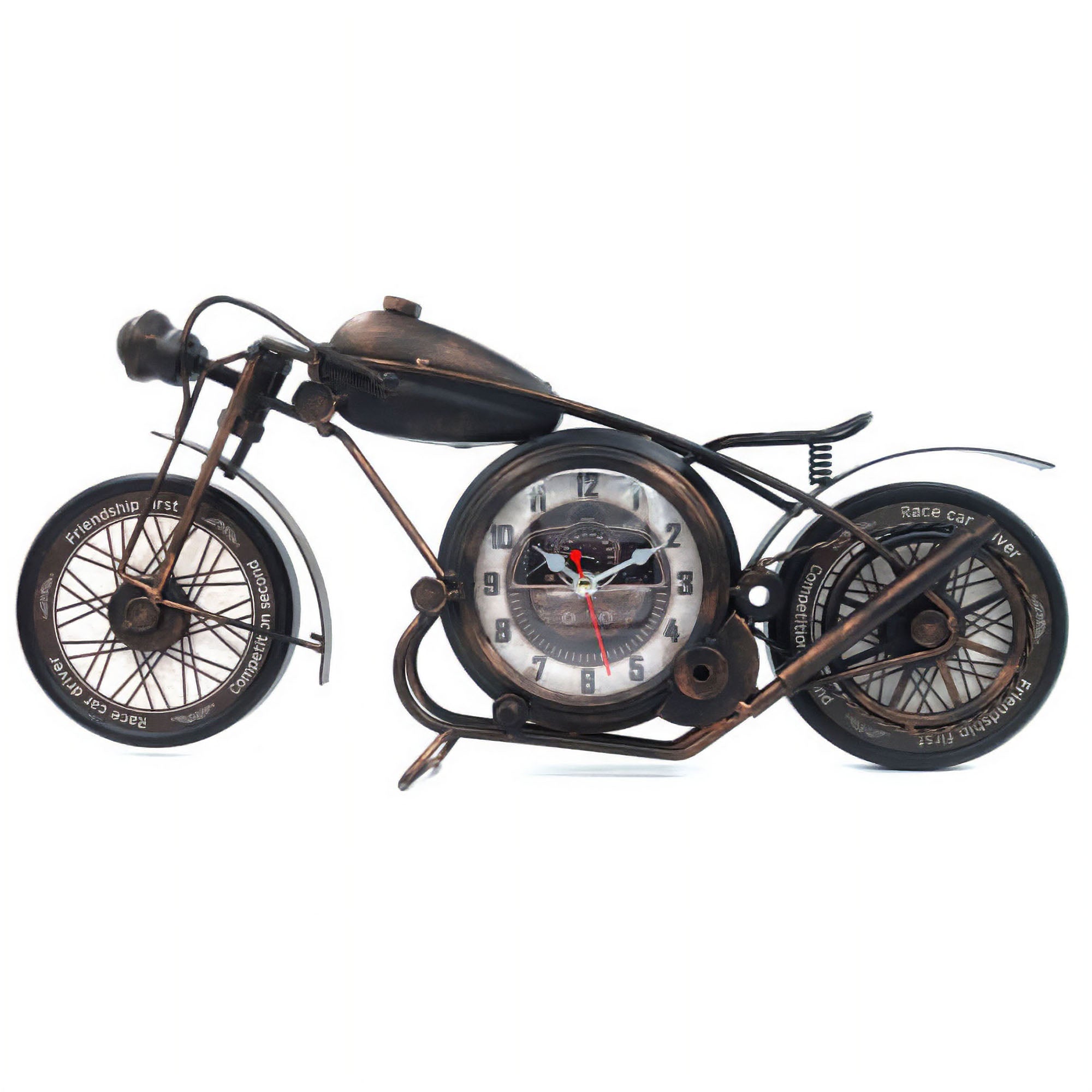 Eson - Vintage Retro Miniature Motorbike Clock 20cm