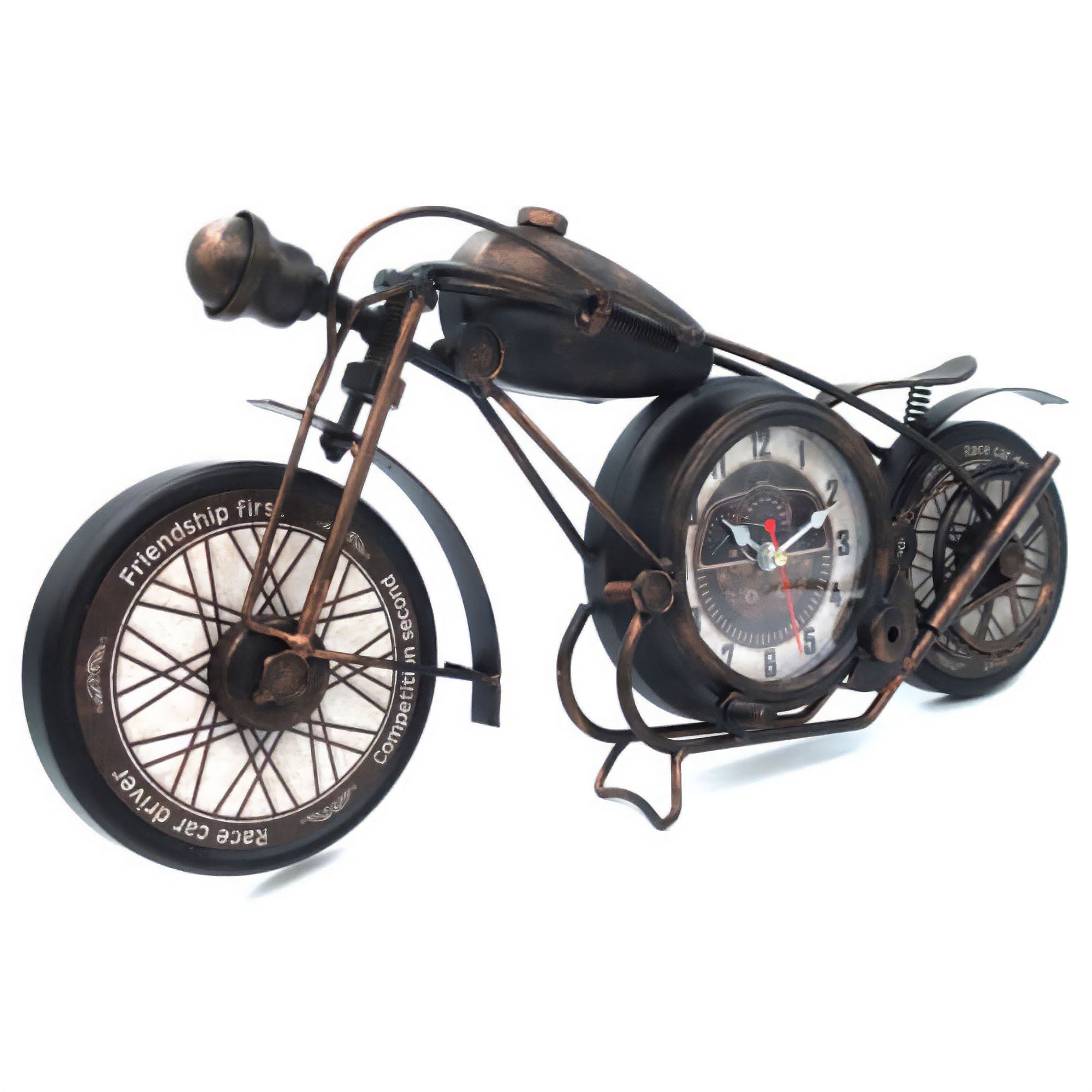 Eson - Vintage Retro Miniature Motorbike Clock 20cm