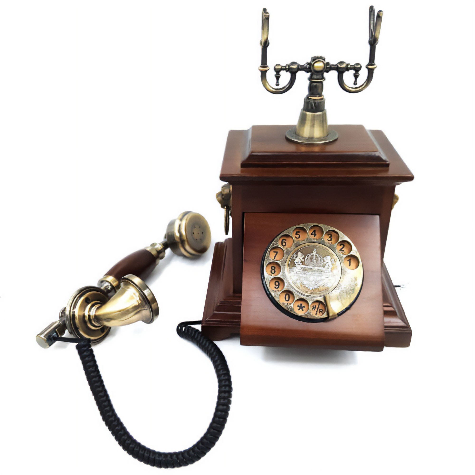 Eson - Vintage Corded Antique Dial Classic Landline Telephone