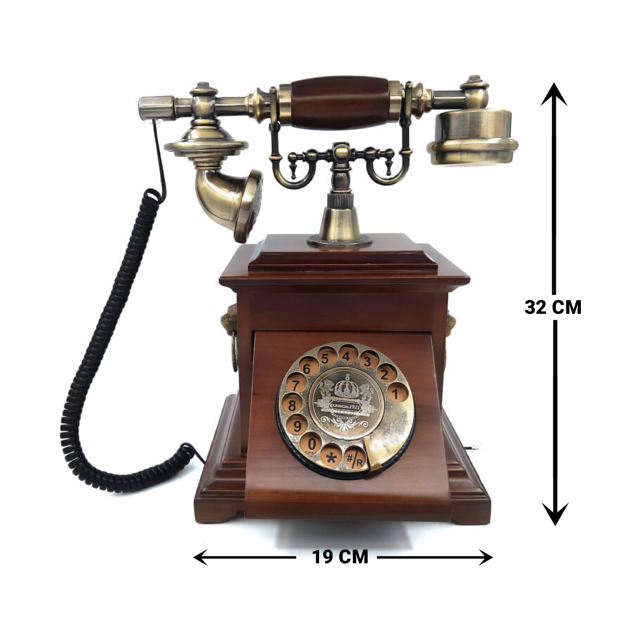 Eson - Vintage Corded Antique Dial Classic Landline Telephone