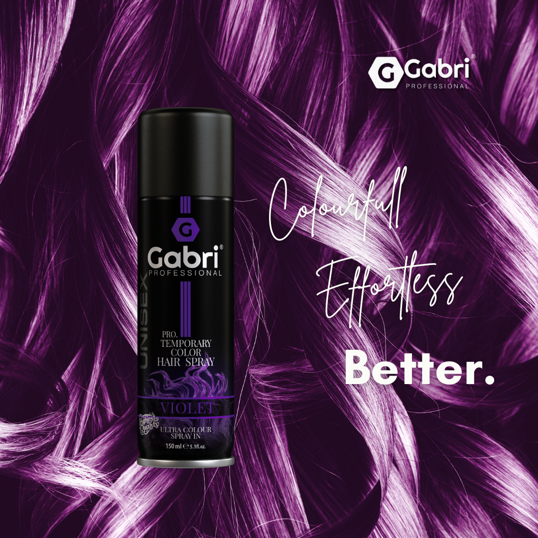 Gabri Professional - Pro Temporary Hair Colour Shimmer Spray Violet 150ml
