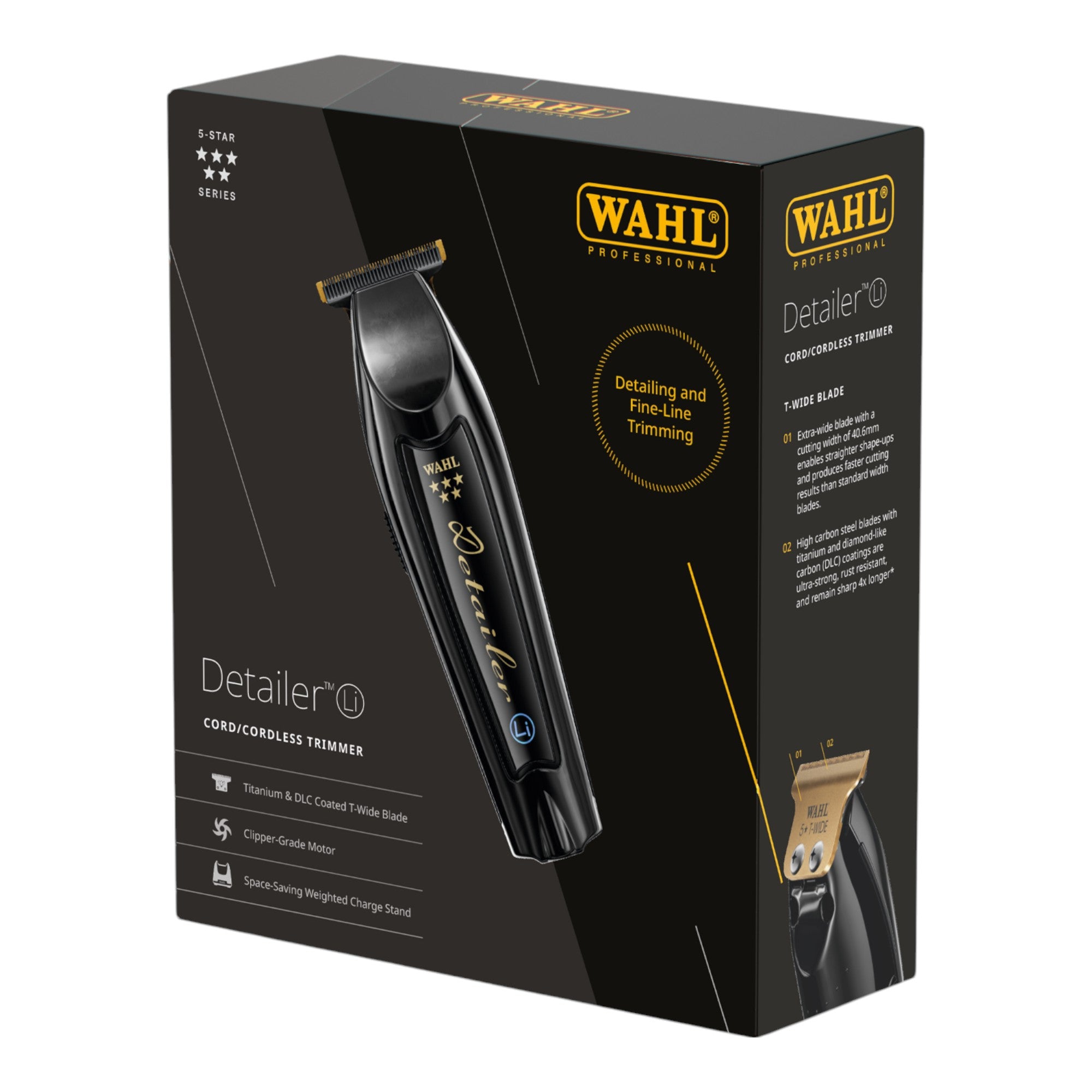 Wahl - 5 Star Detailer Li Trimmer Black