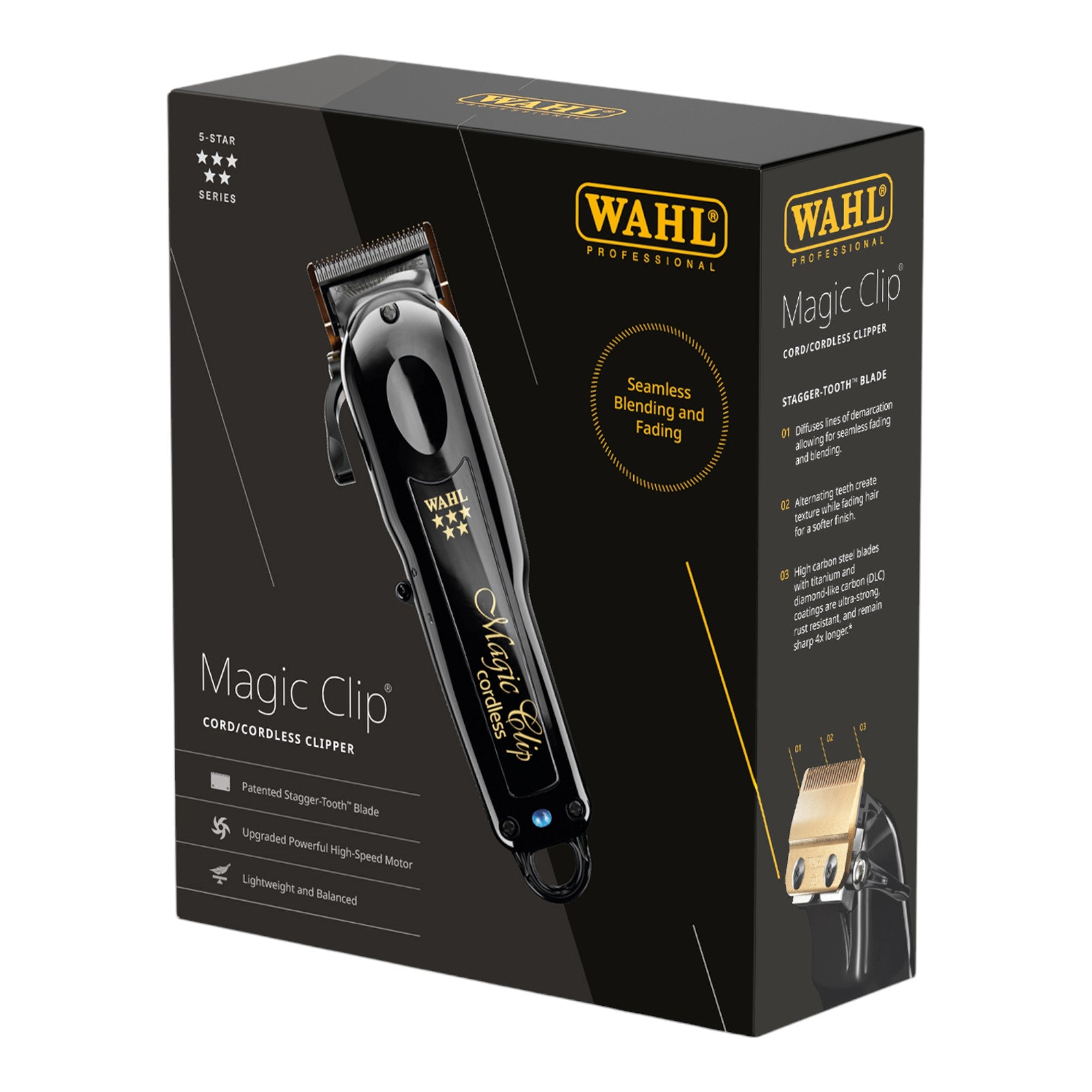 Wahl - 5 Star Magic Clip Clipper Cordless Black