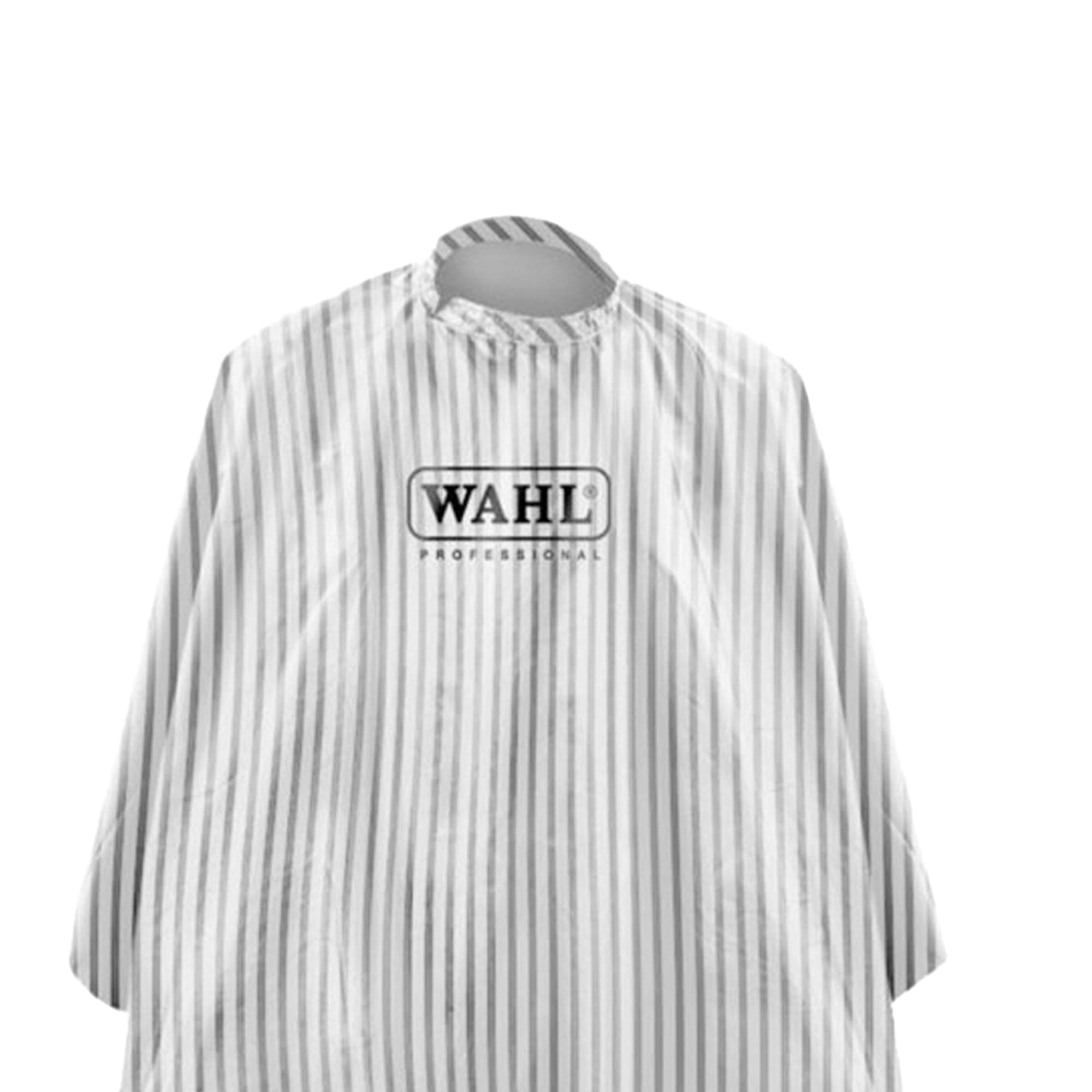 Wahl - Barber Hairdressing Hair Cutting Cape & Gown Black & White Stripes