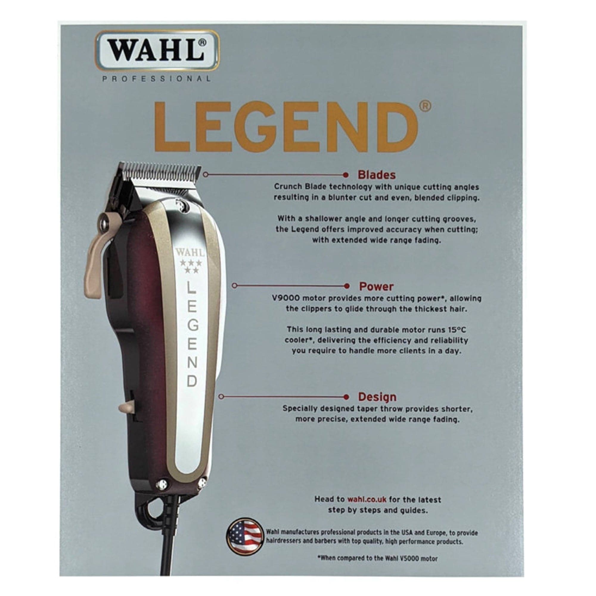 WAHL Legend Wide Range Fade Clipper 難しかっ バリカン