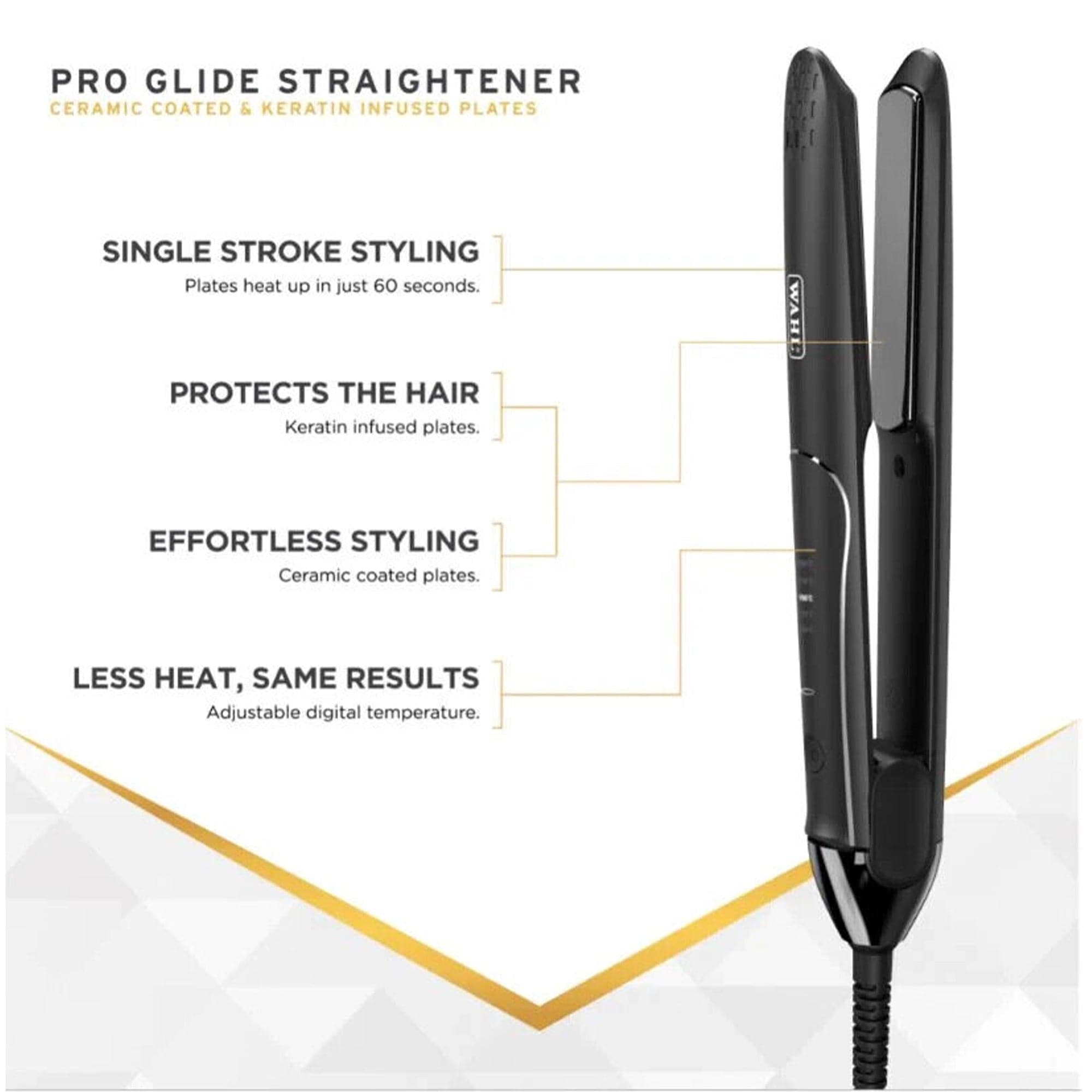 Wahl - Pro Glide Straightener Special Edition Black