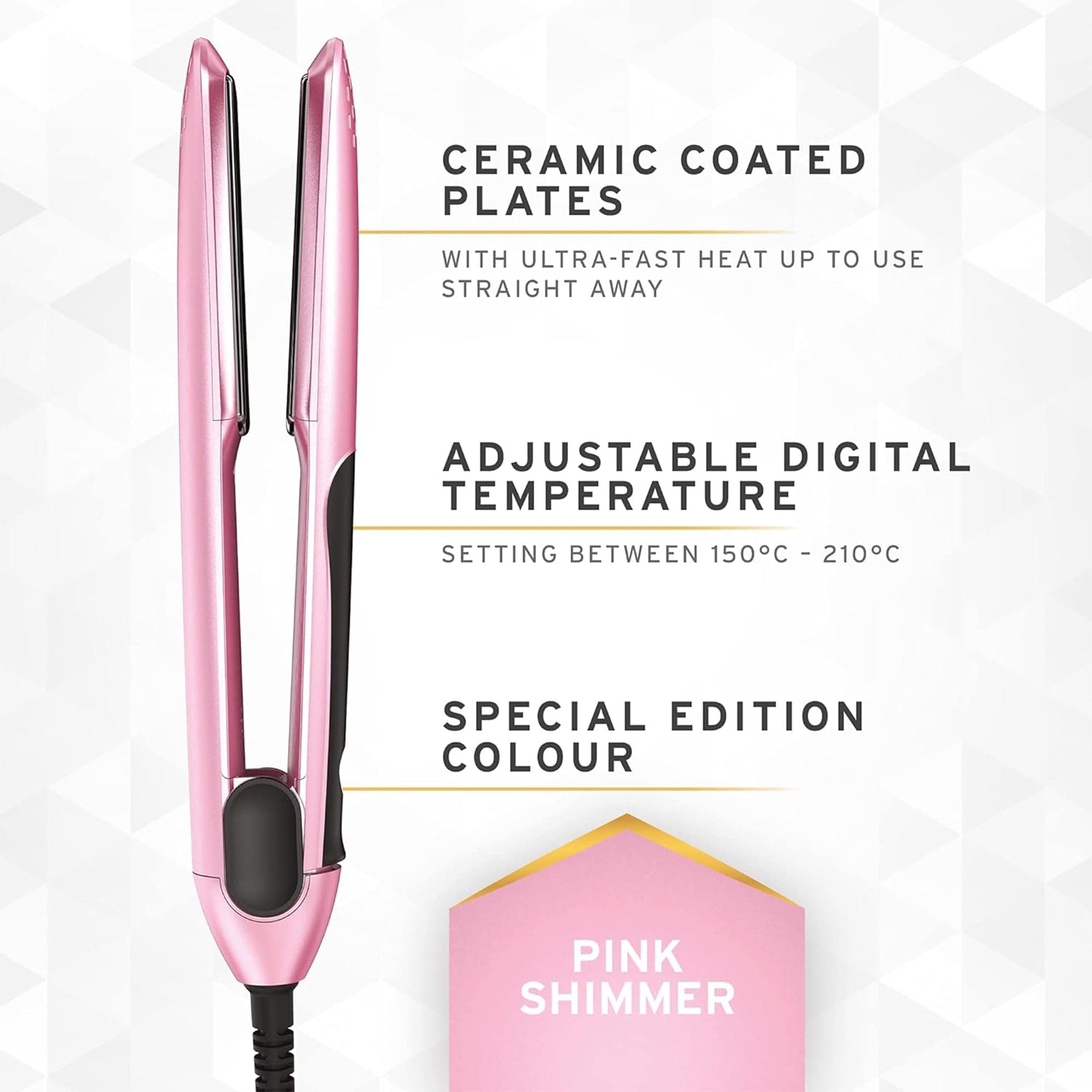 Wahl - Pro Glide Straightener Special Edition Pink Shimmer