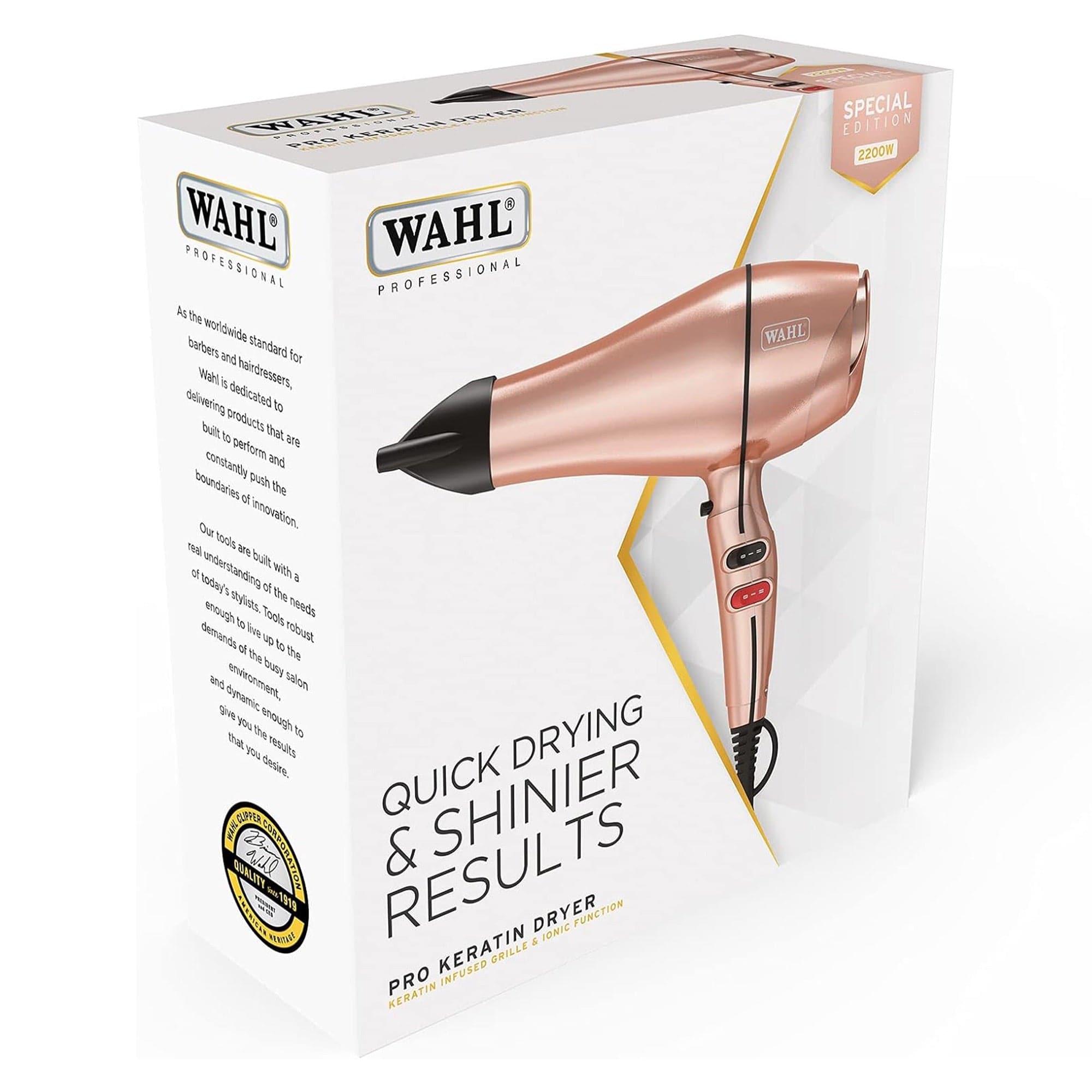 Wahl - Pro Keratin Hair Dryer Rose Gold Special Edition 2200W