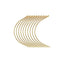 Hair Made Easi - Curved Weaving Needles Gold 6cm 10 Pack