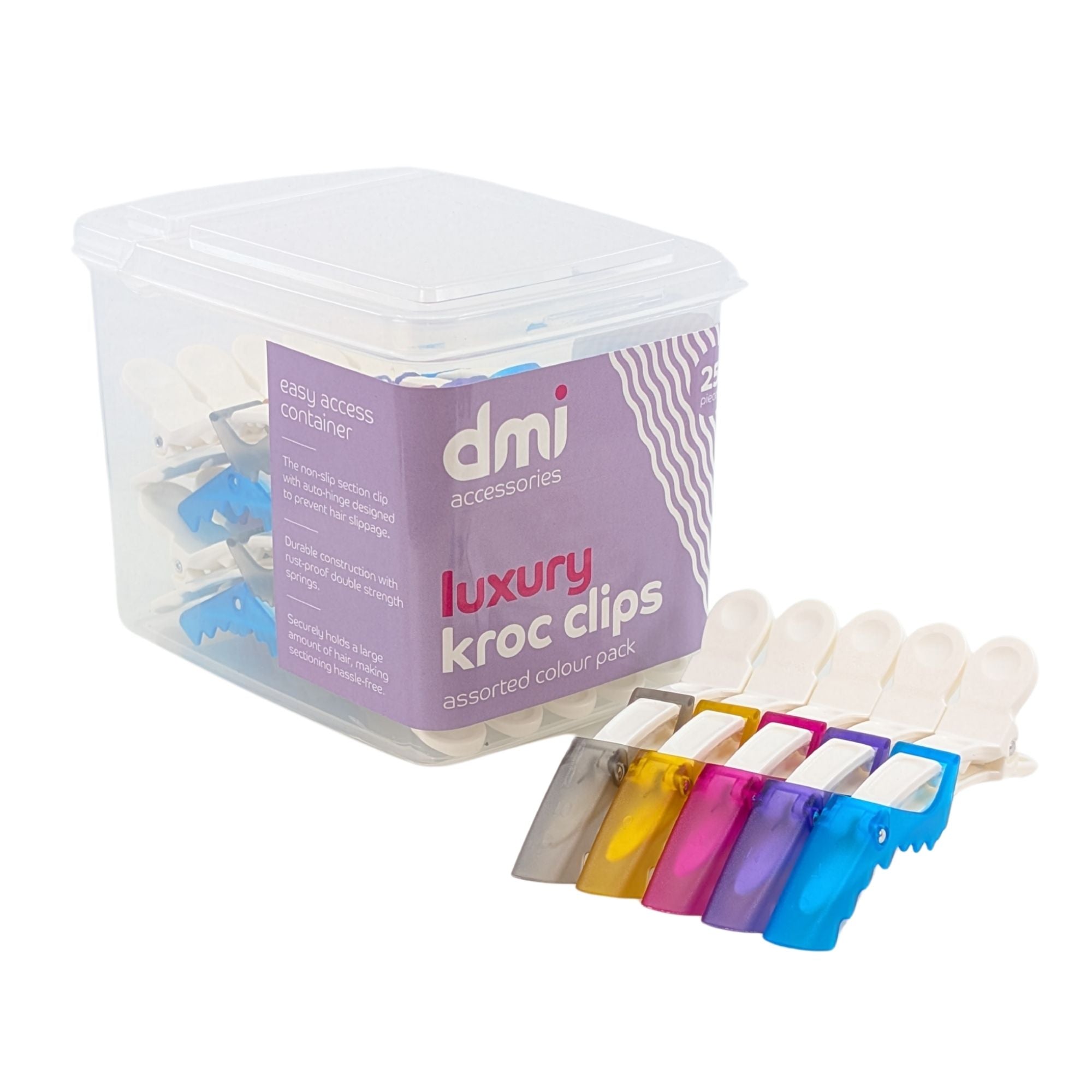 DMI Professional - Luxury Kroc Clips White 25 Clips
