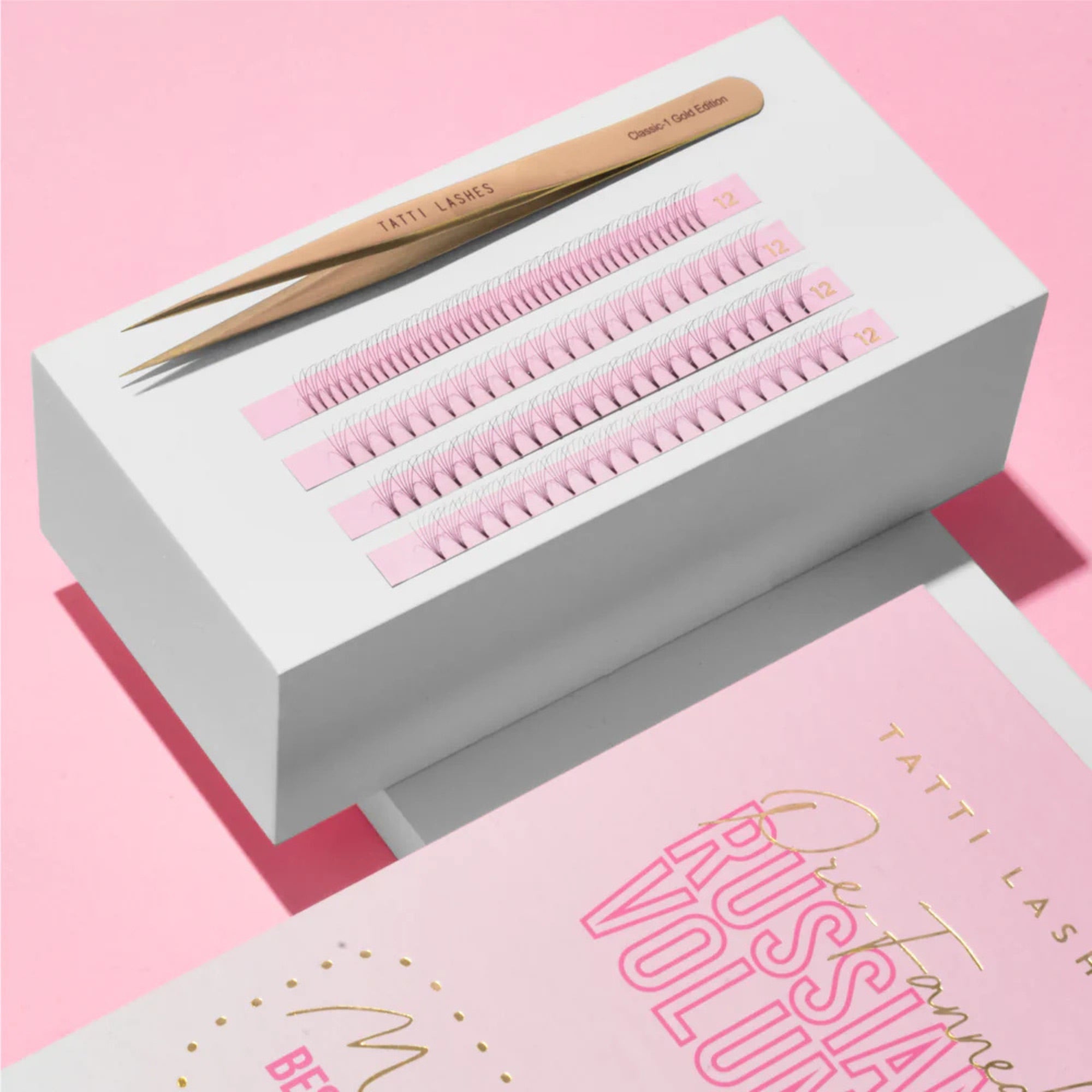 Tatti Lashes - 4D Pre-Fanned Russian Volume Lashes 0.10 XL C & D Curl (11-14mm)