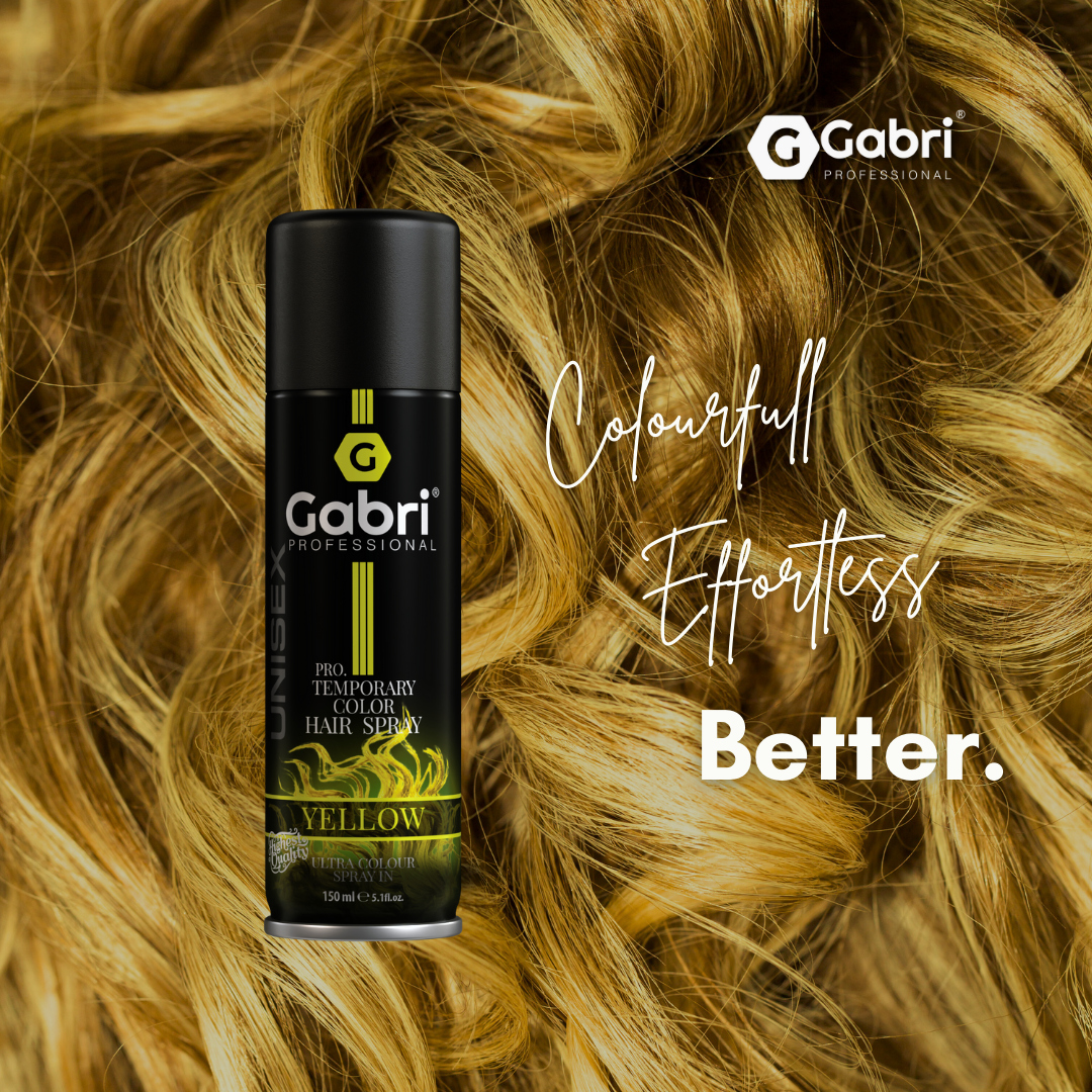 Gabri Professional - Pro Temporary Hair Colour Shimmer Spray Yellow 150ml